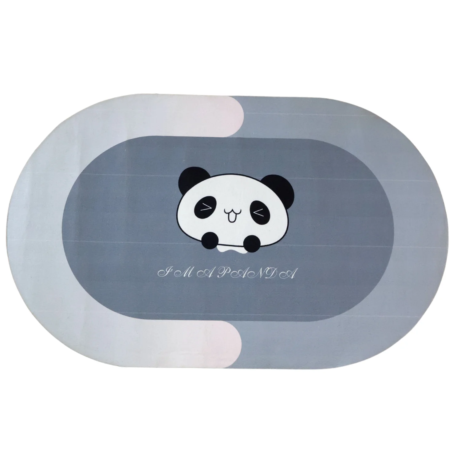 Anti-Slip Cartoon Panda Printed Bathroom Floor Mat (1 Pc, 89 x 59 Cm) - Image 4
