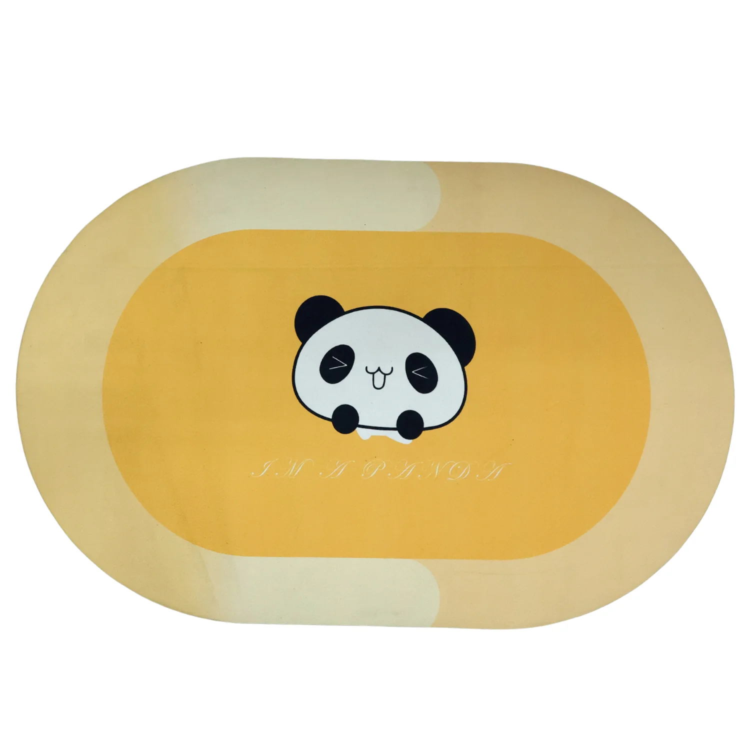 Anti-Slip Cartoon Panda Printed Bathroom Floor Mat (1 Pc, 90 x 59 Cm) - Image 4