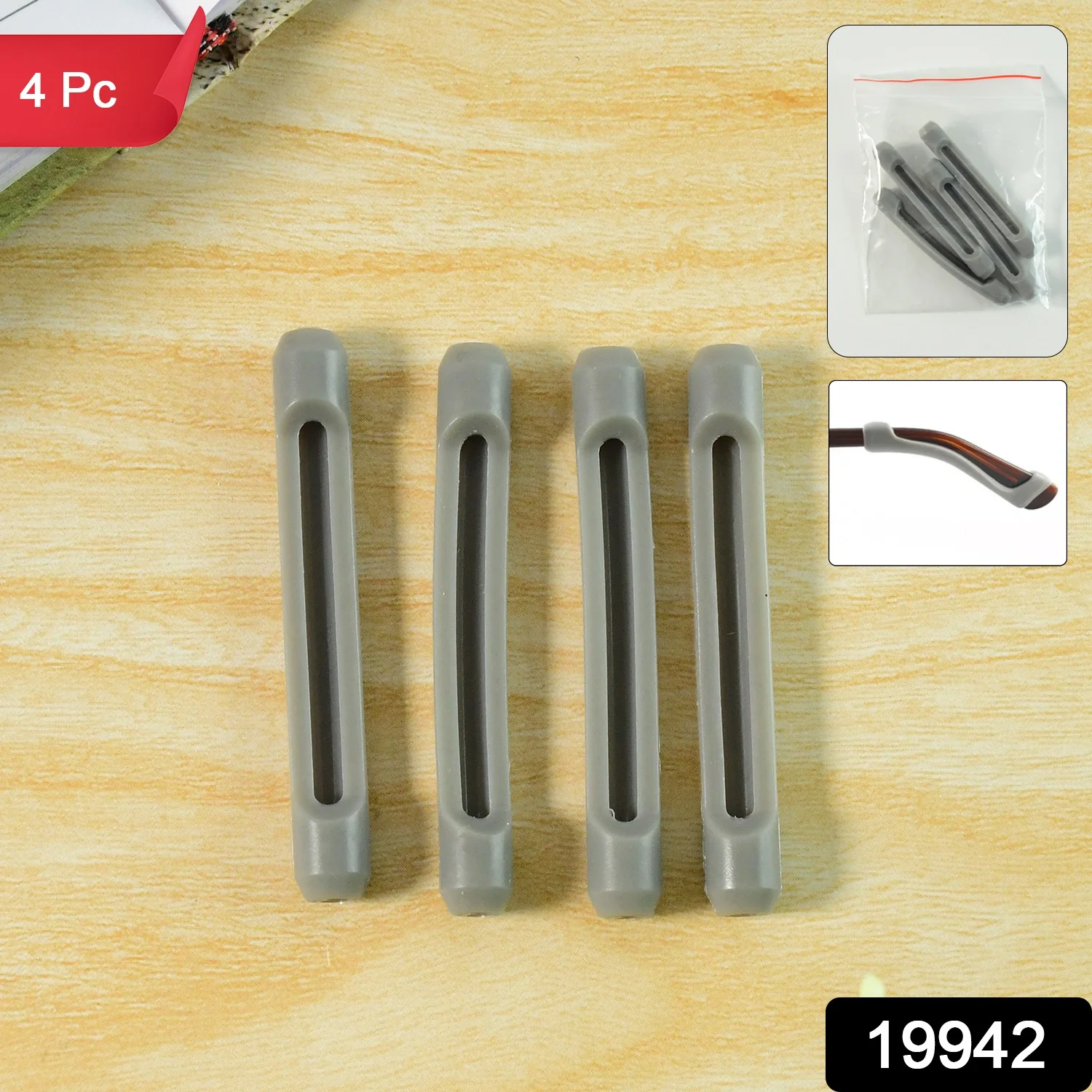 Anti-Slip Eyeglass Temple Tip Sleeves - (4 Pc) - Image 2