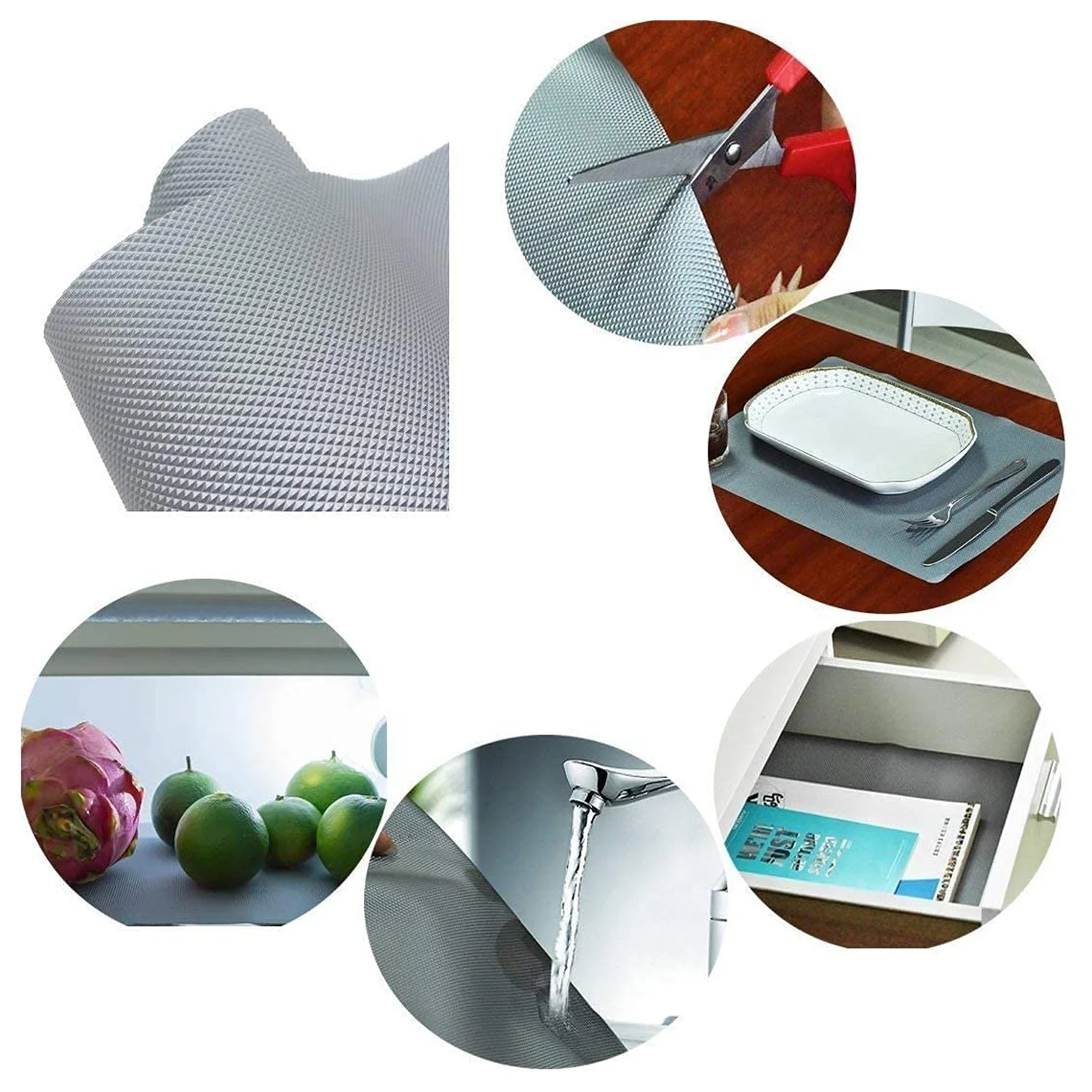 Anti-Slip Mat Liner Roll for Kitchen, Bathroom, Fridge & Shelves (45cmx3m) - Image 5