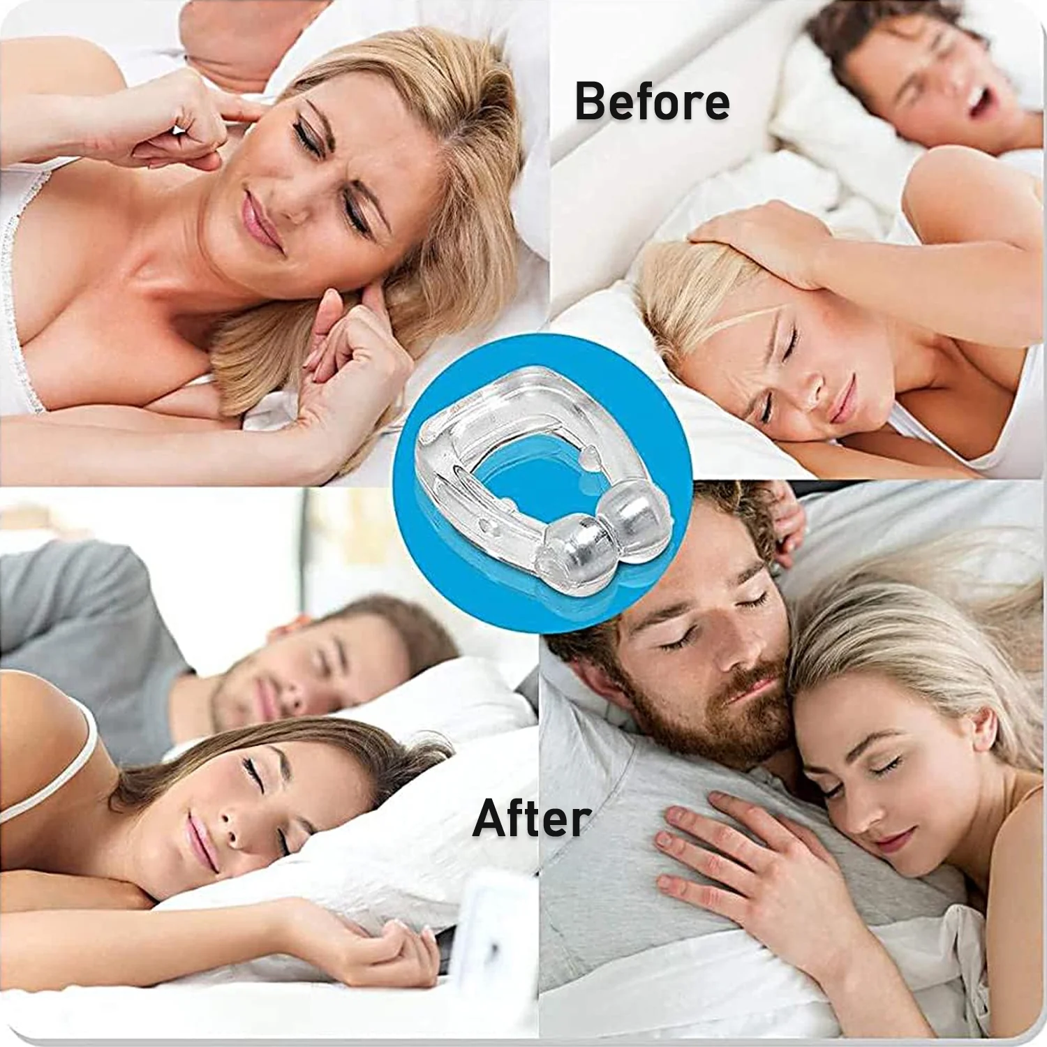 Silicone Magnetic Nose Clip Anti Snore Device for Heavy Snoring Sleeper (1 Pc) - Image 8