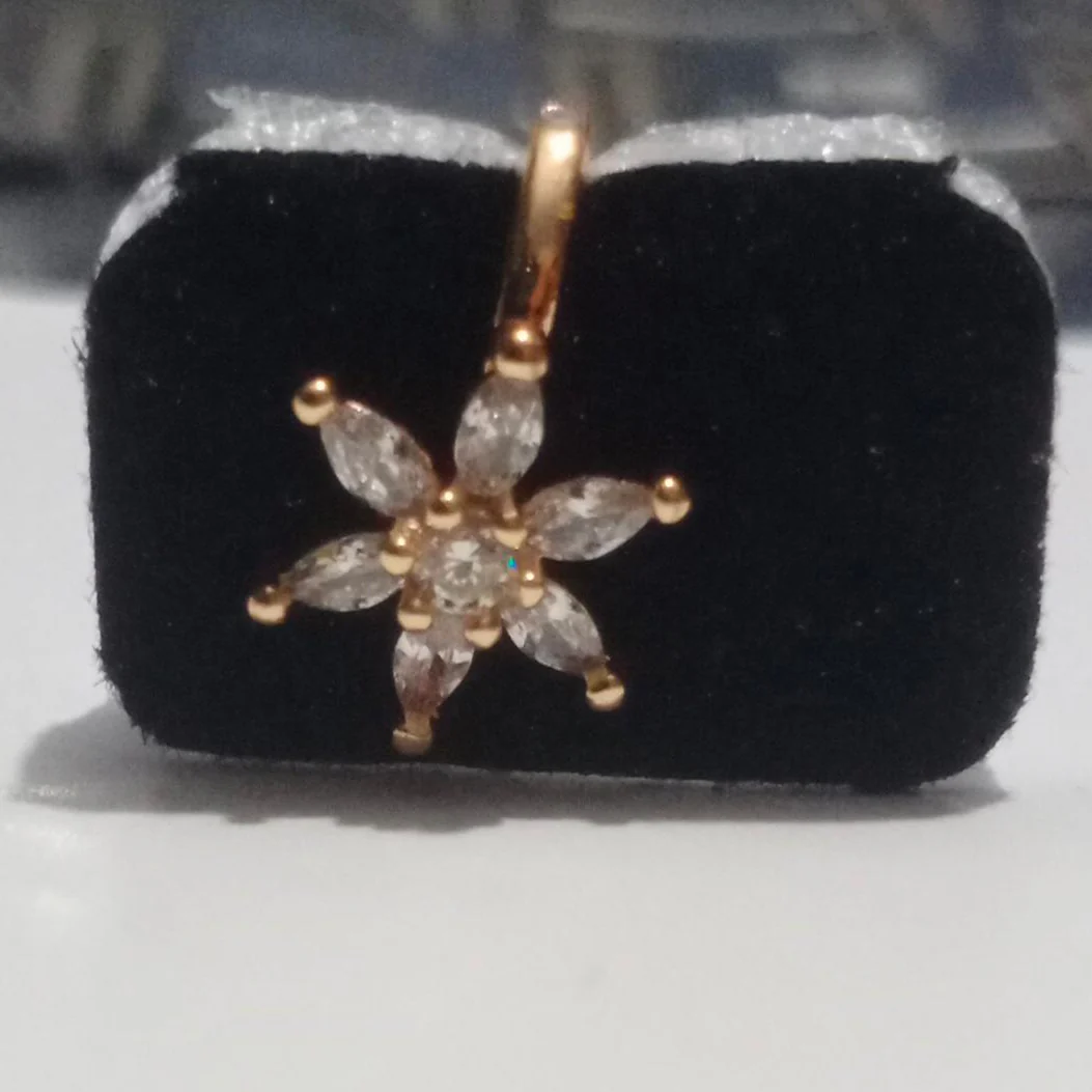 Anti Tarnish Stylish Gold-Plated Nose Stud with Clear Gemstones for Women & Girls - Image 6