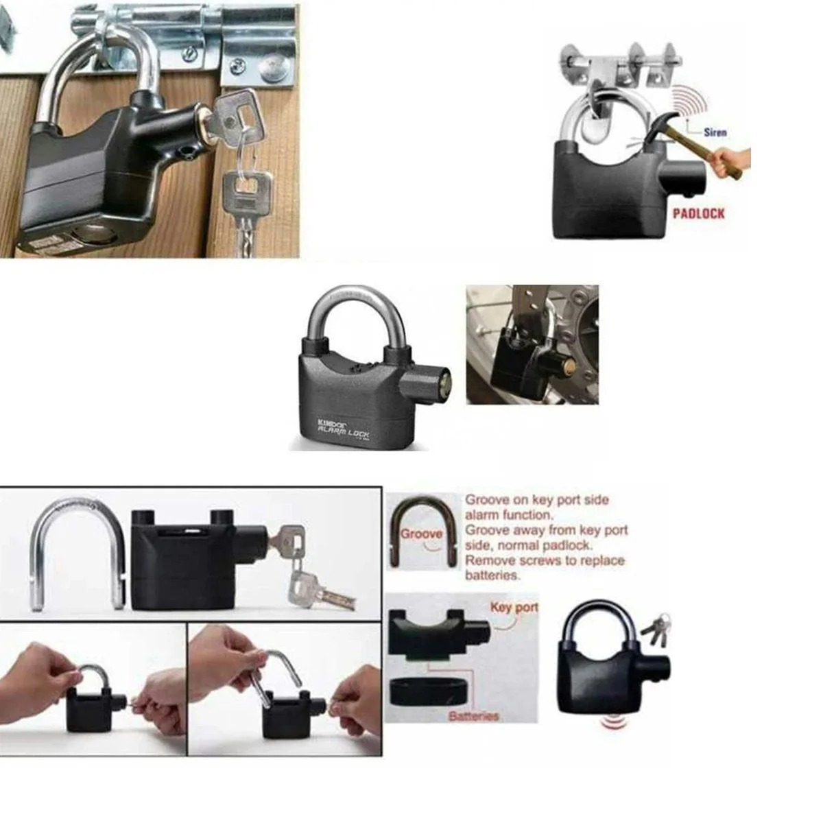 Anti Theft Security Pad Lock with Smart Alarm - Image 4