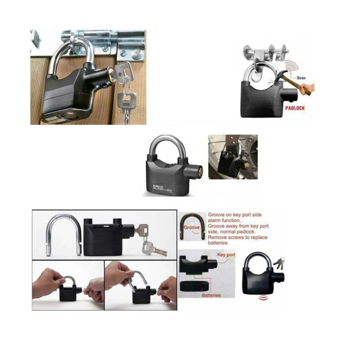 Anti Theft Security Pad Lock with Smart Alarm - Image 6