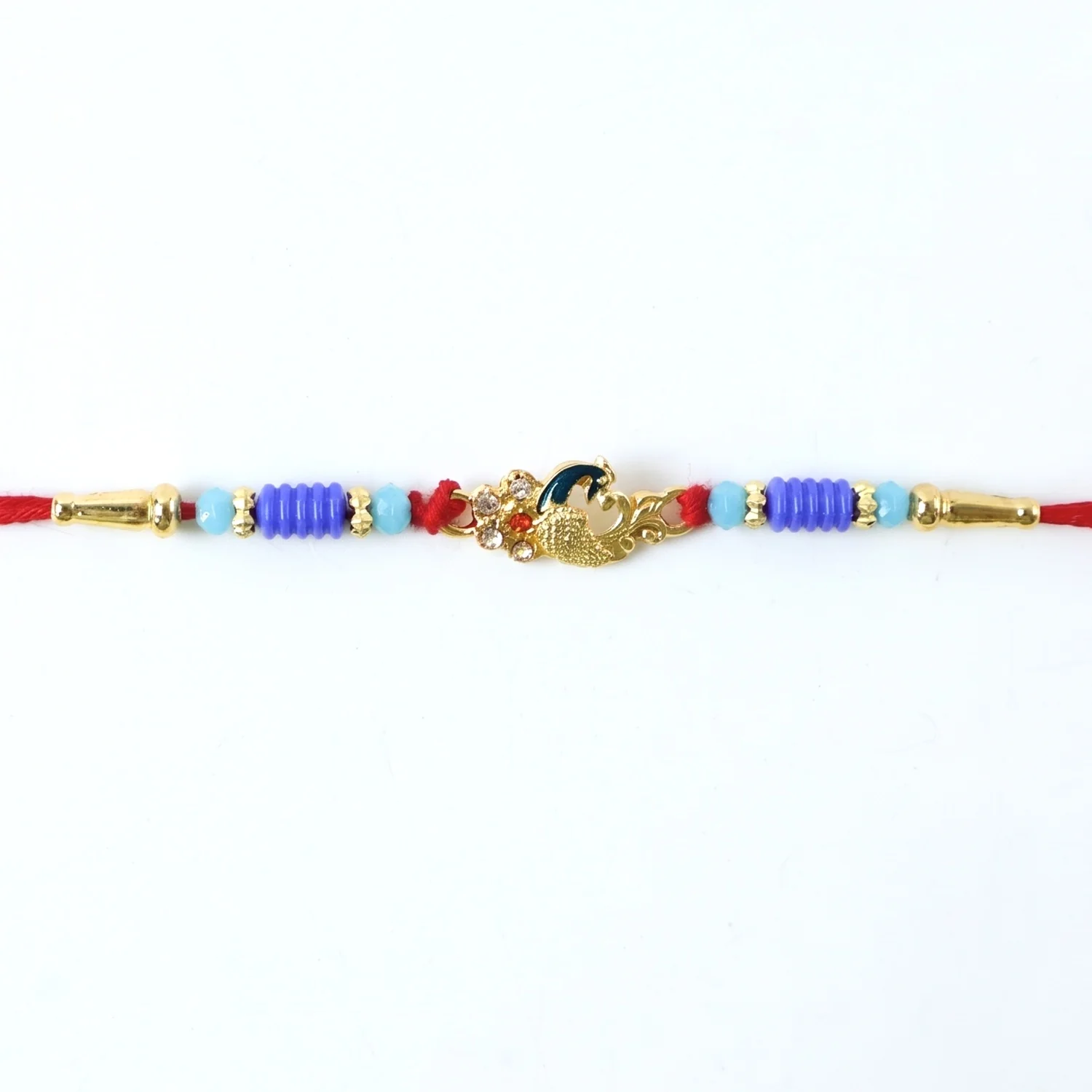 Antique Mini Peacock Designer Rakhi - Image 5