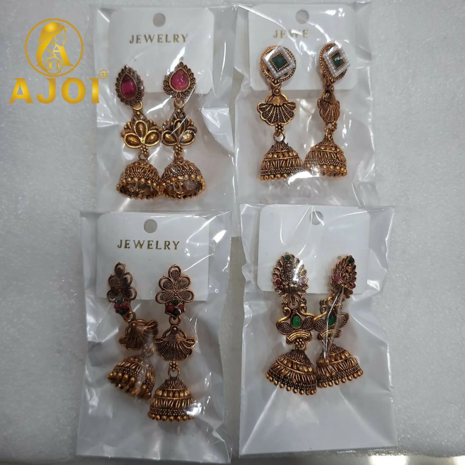 Antique Temple Gold Set of 4 - Image 5