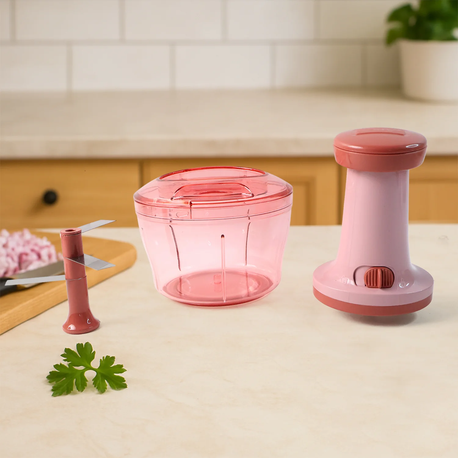 Apex Smart Manual Vegetable & Fruit Chopper with 800 ML Capacity - Image 8