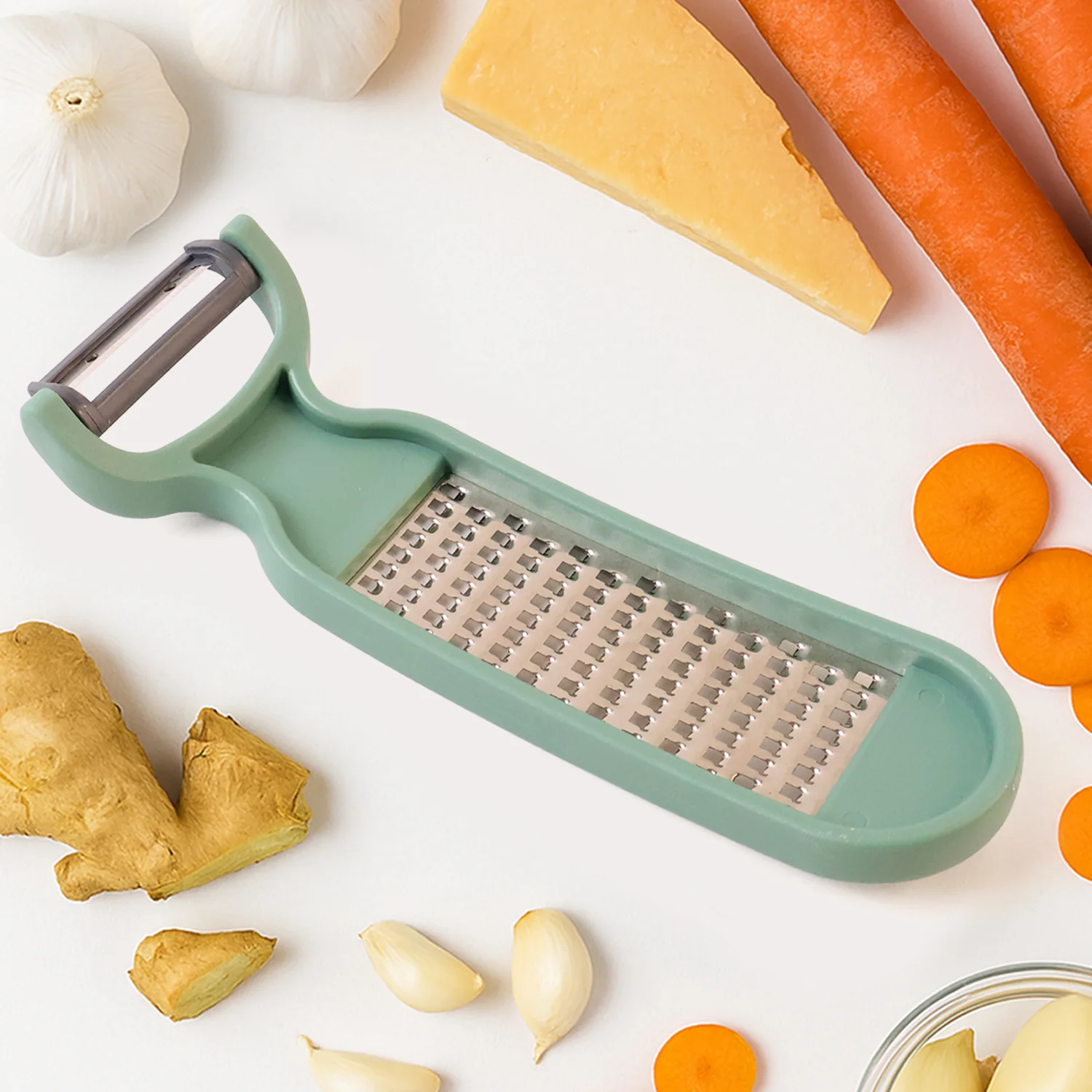 Apex 2-in-1 Vegetable Grater & Peeler Combo Tool - Image 3