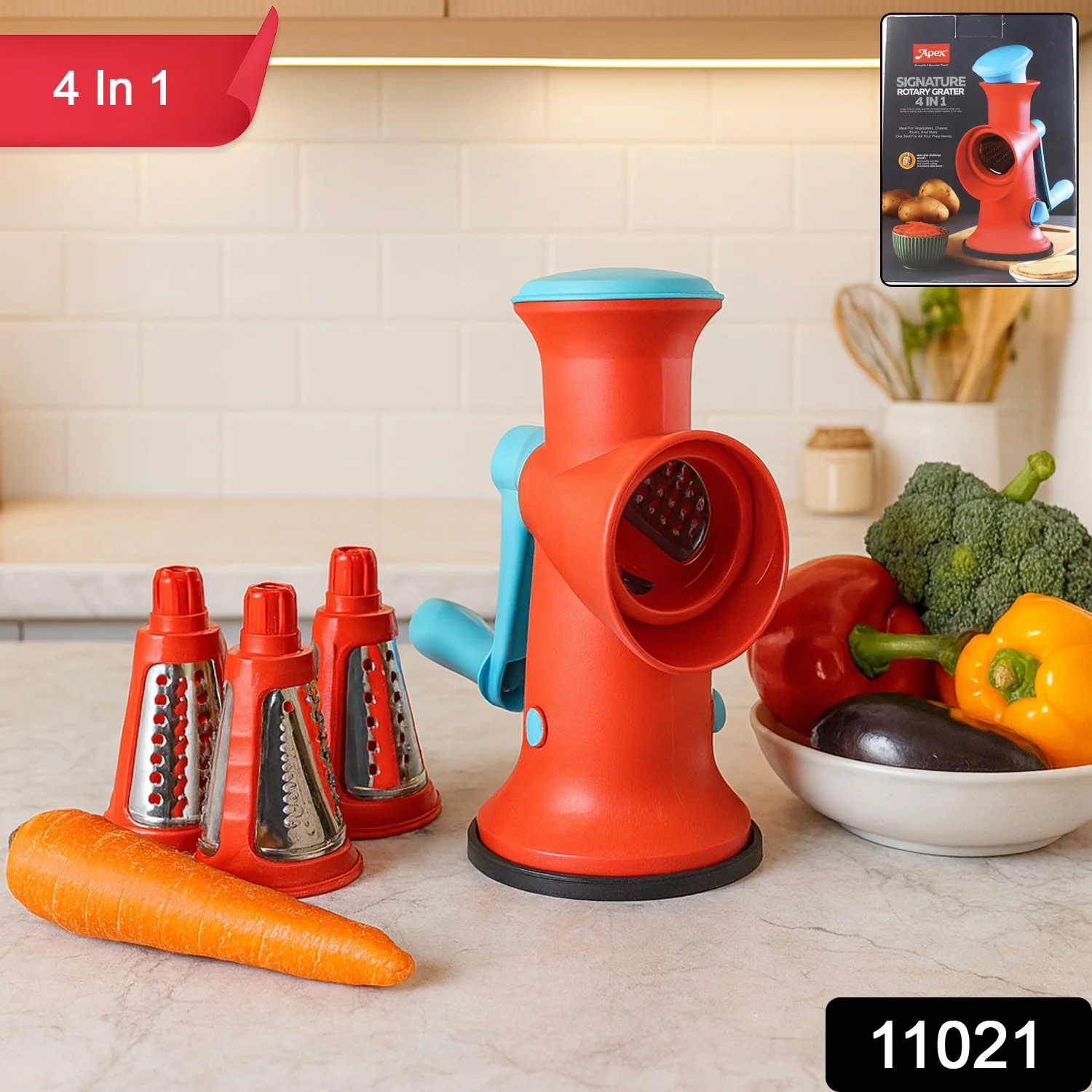 Apex 4 in 1 Signature Rotary Grater with Interchangeable Blades - Image 2