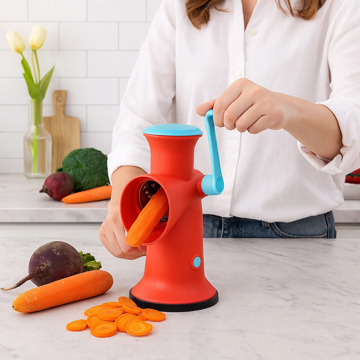 Apex 4 in 1 Signature Rotary Grater with Interchangeable Blades - Image 3
