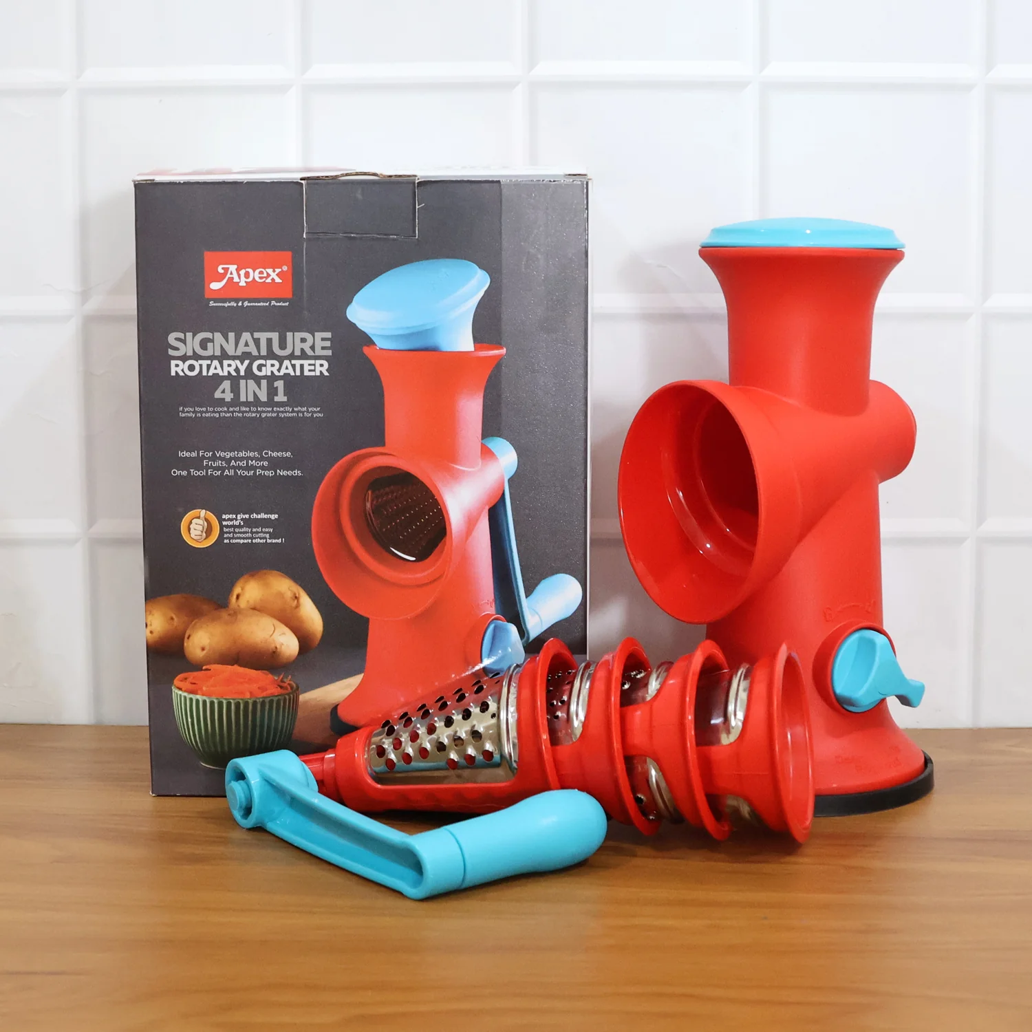 Apex 4 in 1 Signature Rotary Grater with Interchangeable Blades - Image 9