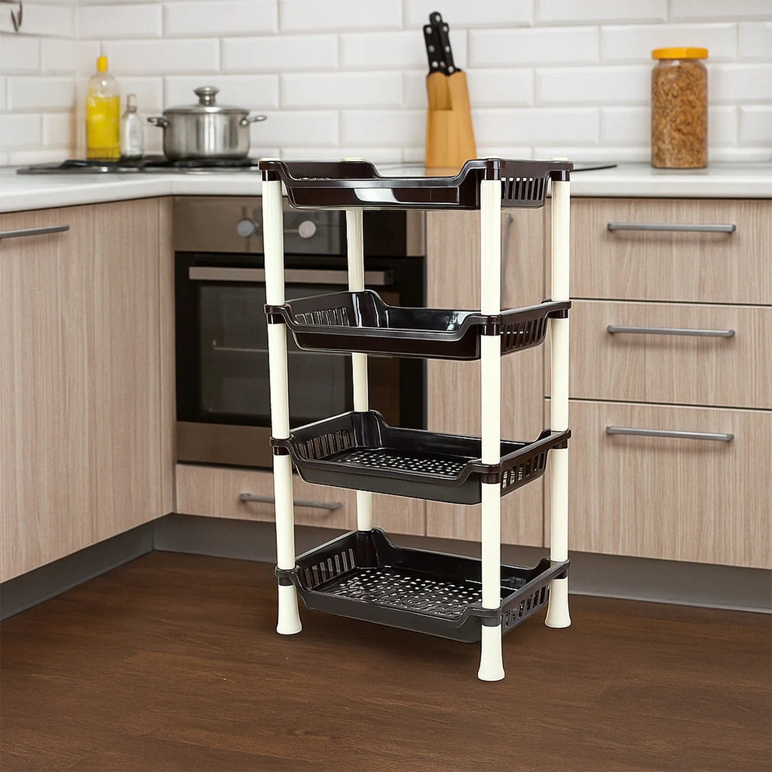 Apex 4-Layer Small Multipurpose Plastic Storage Rack - Image 7