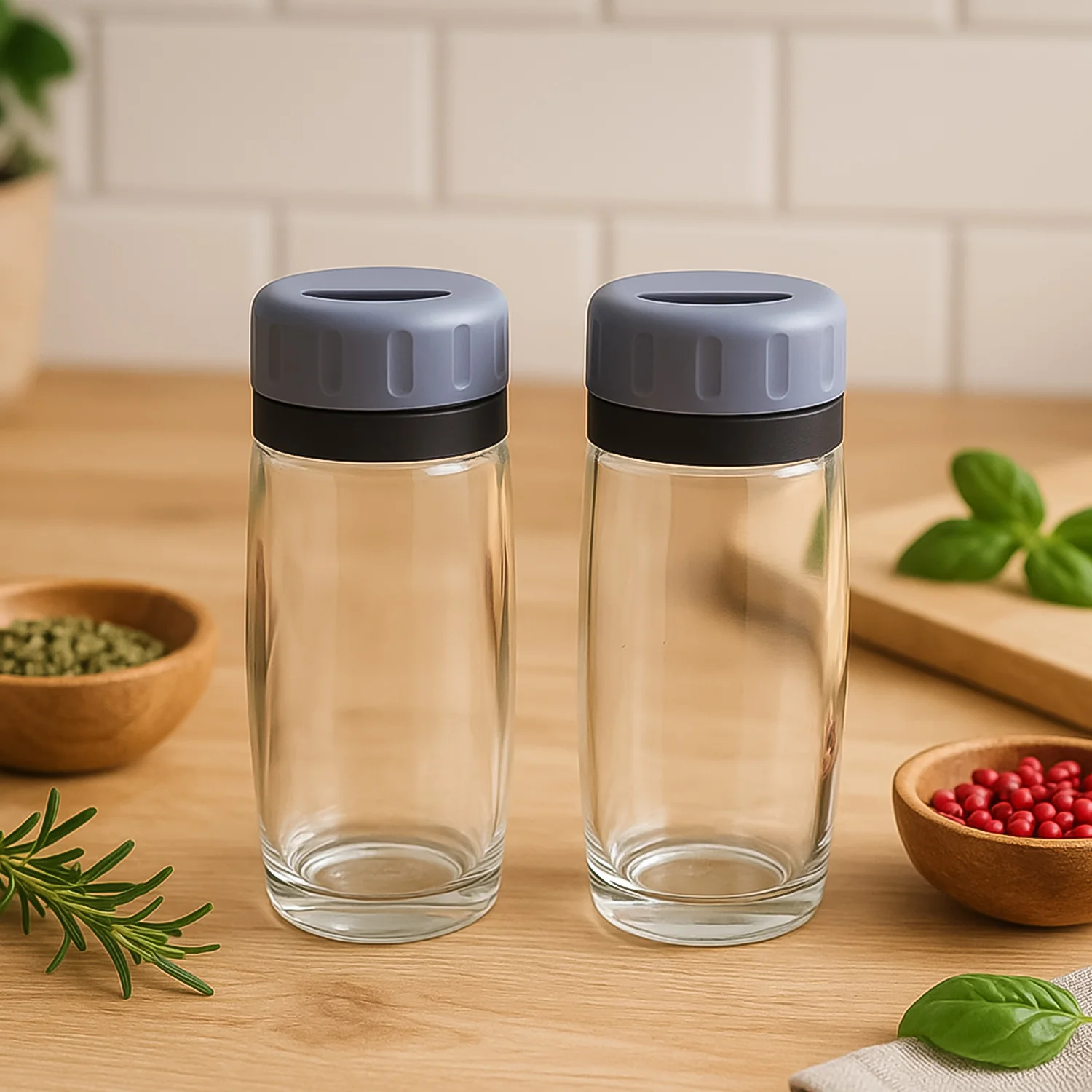 Apex Acrylic Salt and Pepper Shaker Set of 2 - Image 3