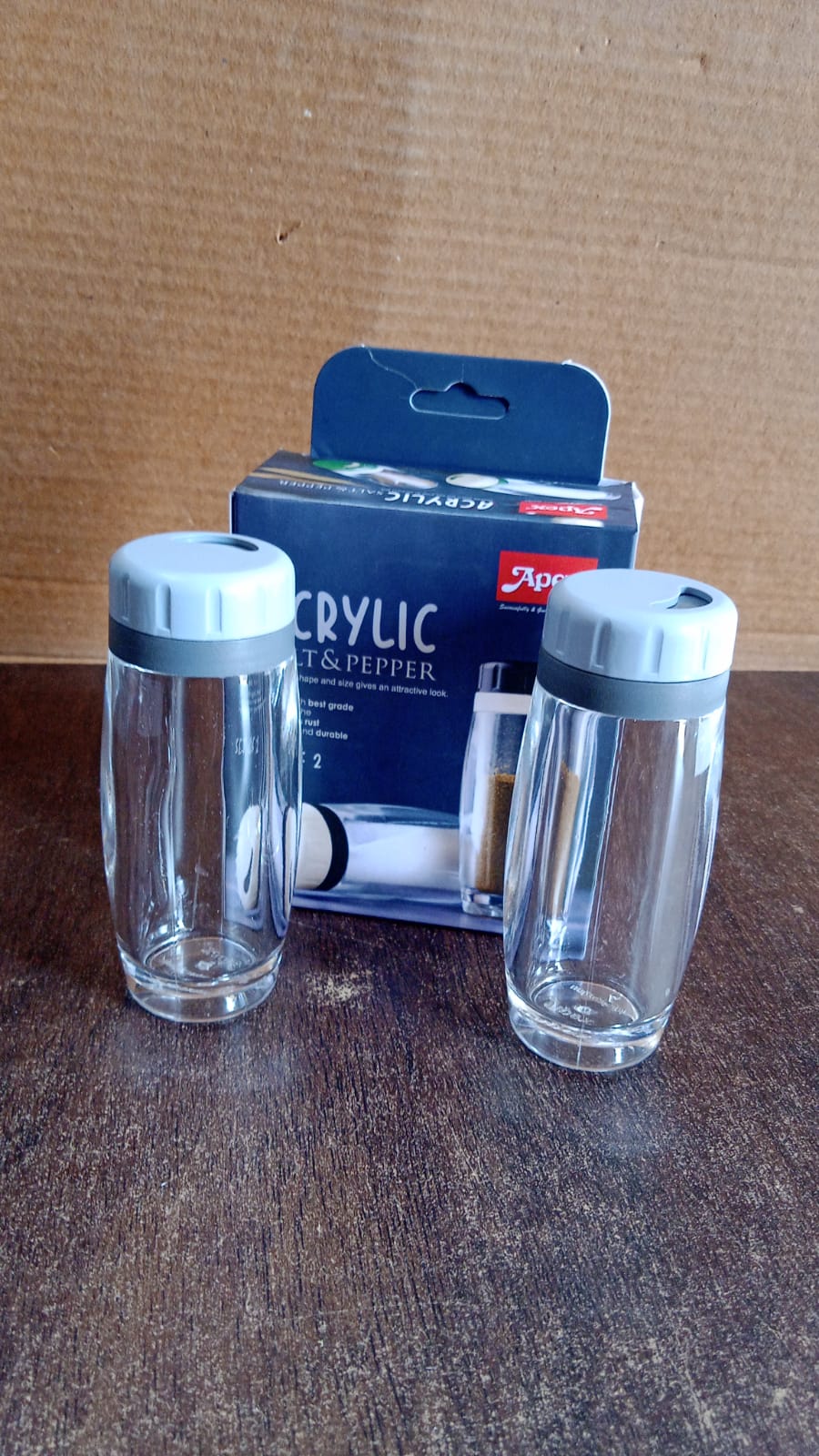 Apex Acrylic Salt and Pepper Shaker Set of 2 - Image 7