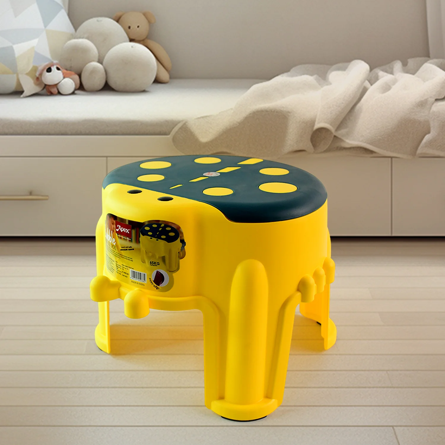 Apex Bubble Kids Stool | Durable Plastic Step Stool for Kids  (1 Pc) - Image 3
