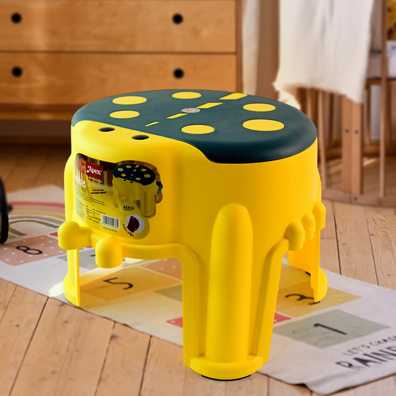 Apex Bubble Kids Stool | Durable Plastic Step Stool for Kids  (1 Pc) - Image 4