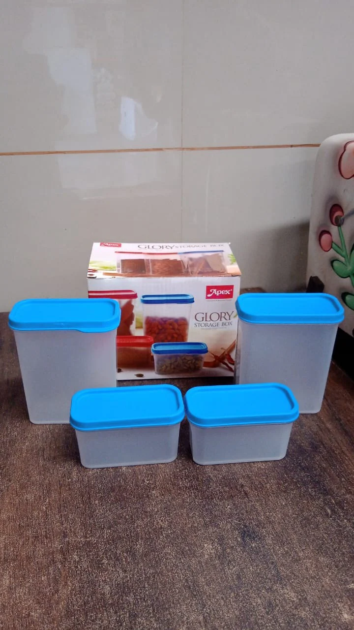 Apex Glory Plastic Storage Container Box Set (4 Pc) - Image 7