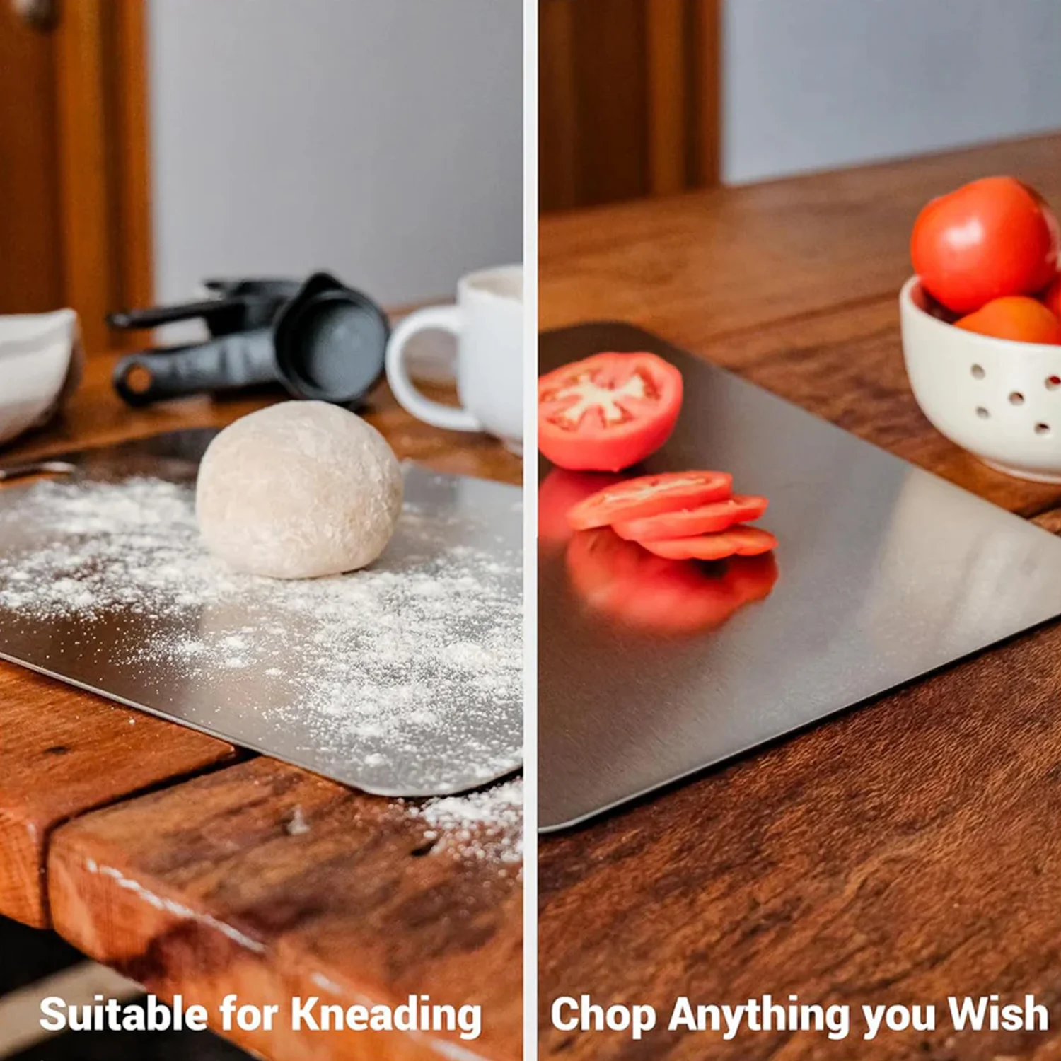 Apex Large Stainless Steel Multipurpose Chopping & Cutting Board (260x360mm / 1 Pc) - Image 6