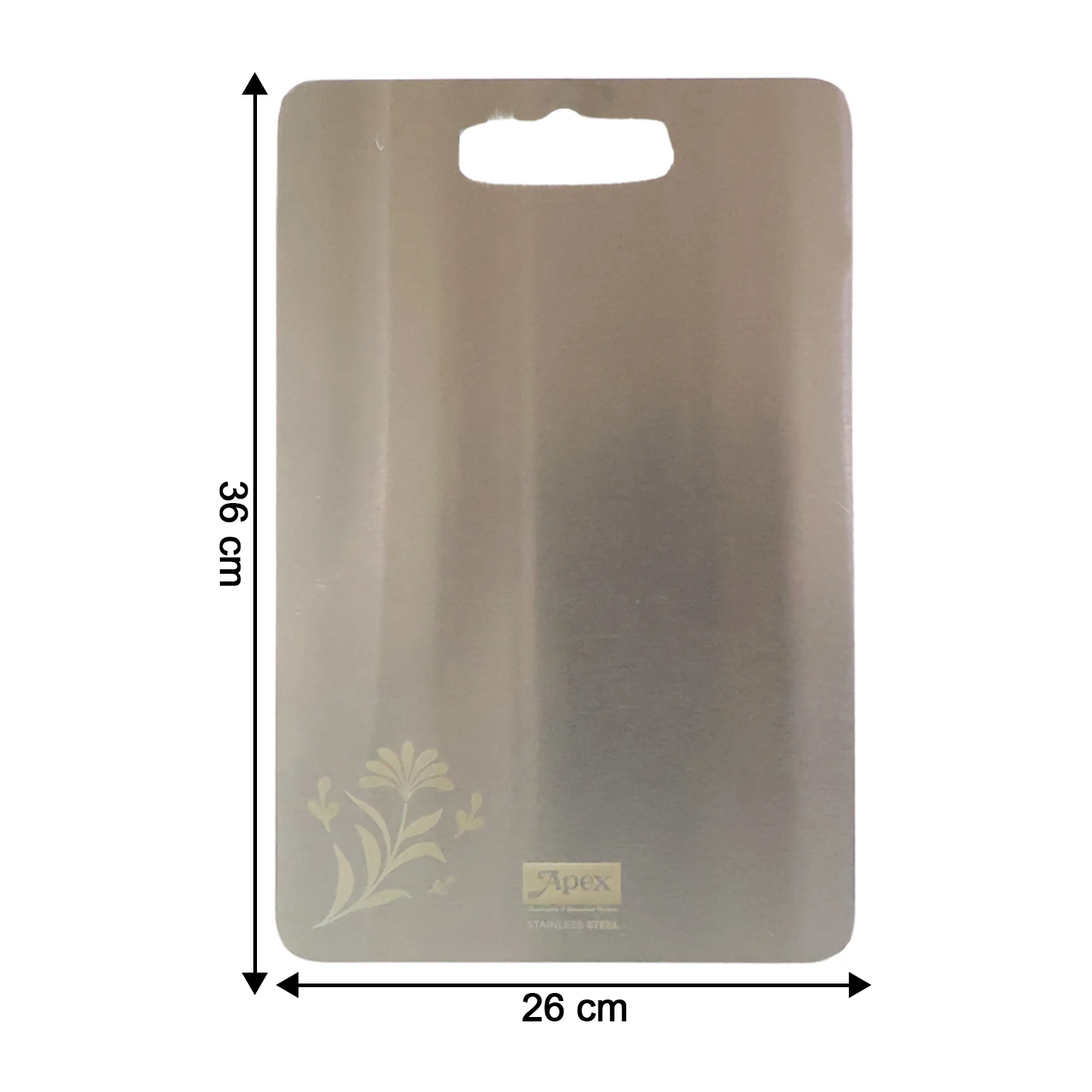 Apex Large Stainless Steel Multipurpose Chopping & Cutting Board (260x360mm / 1 Pc) - Image 8