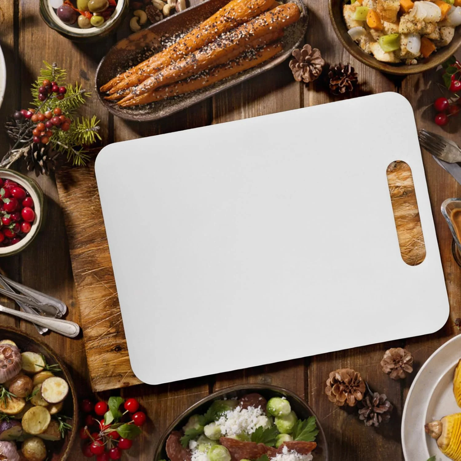 Apex Medium Plastic Chopping Board (36×23 Cm / 1 Pc) - Image 3