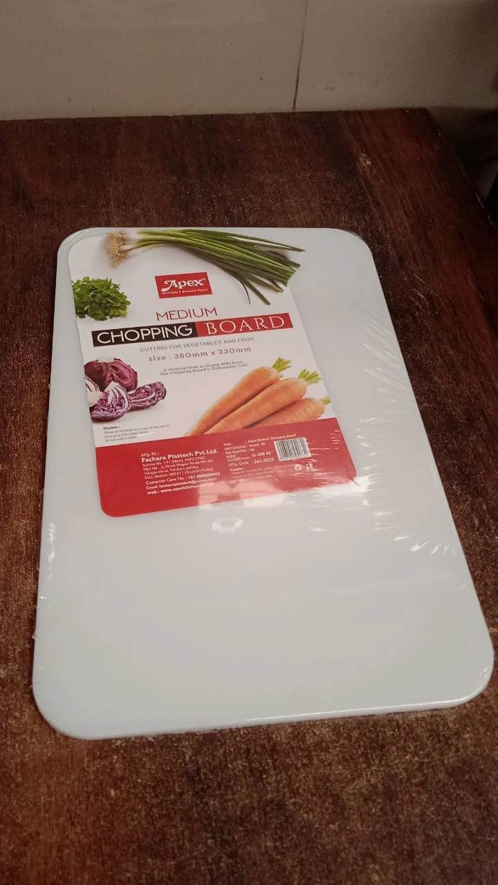 Apex Medium Plastic Chopping Board (36×23 Cm / 1 Pc) - Image 9