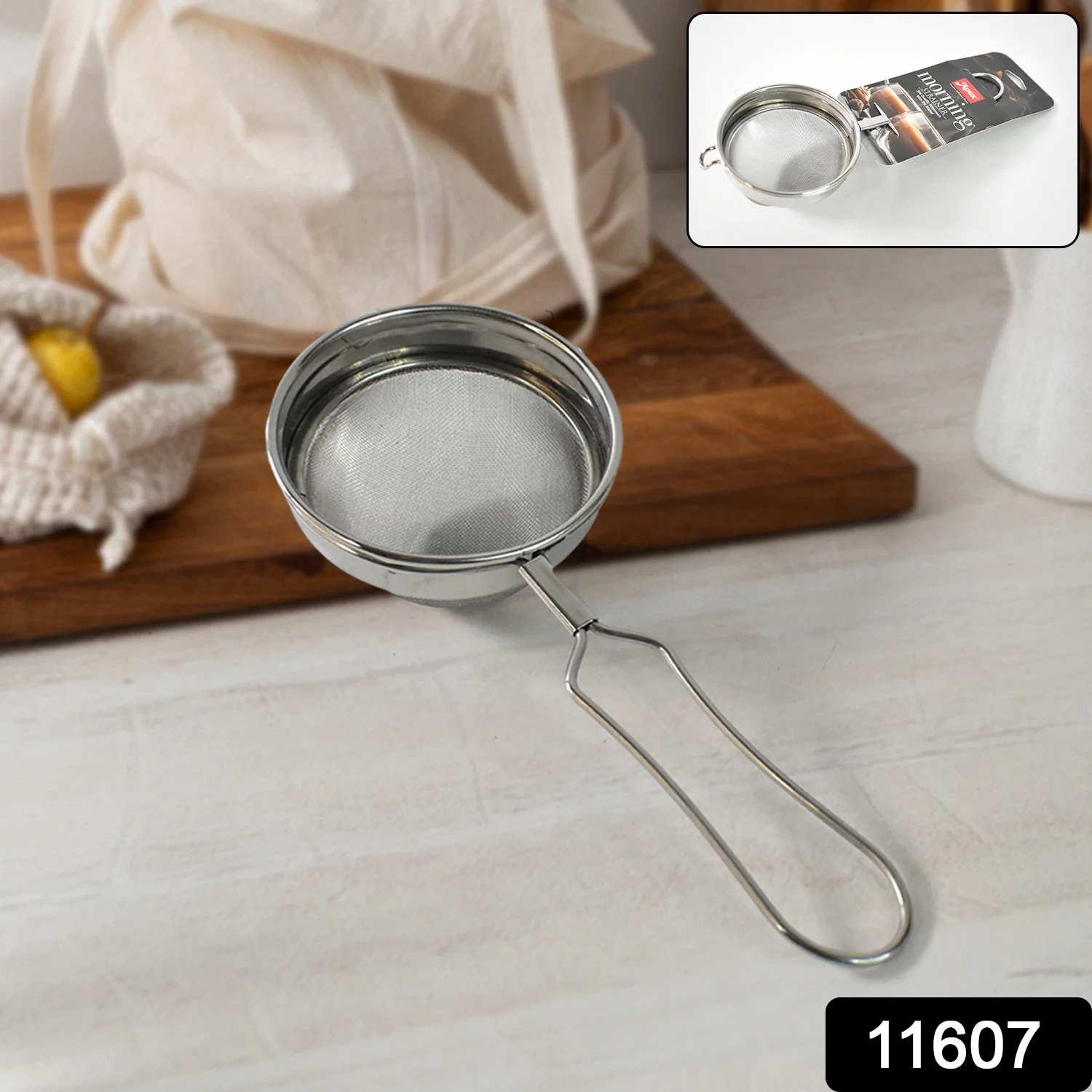 Apex Morning Stainless Steel Tea and Coffee Strainer - Image 2