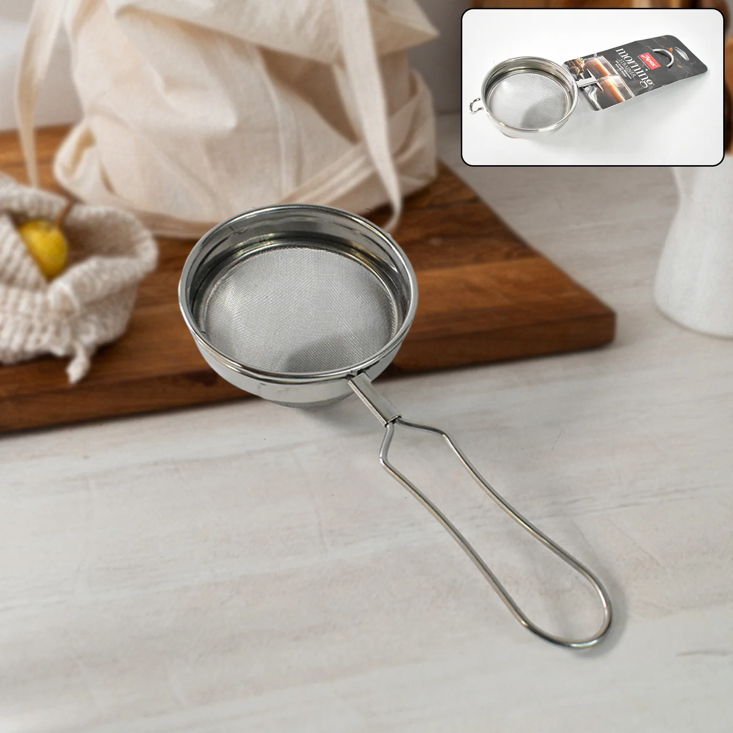 Apex Morning Stainless Steel Tea and Coffee Strainer - Image 3