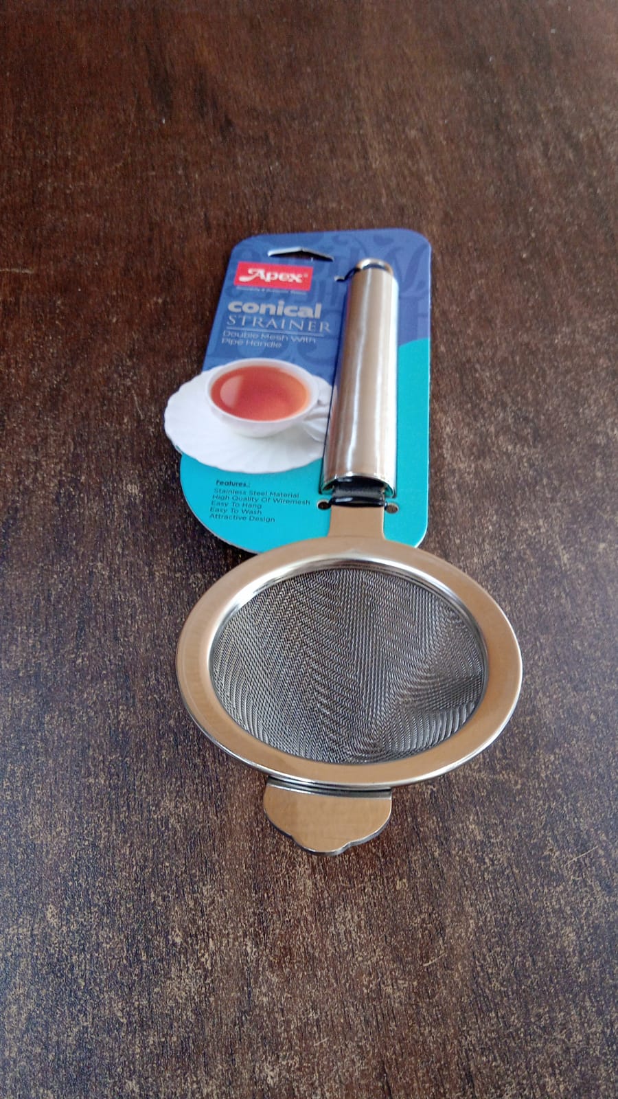 Apex Premium Conical Tea Strainer with Pipe Handle - Image 7