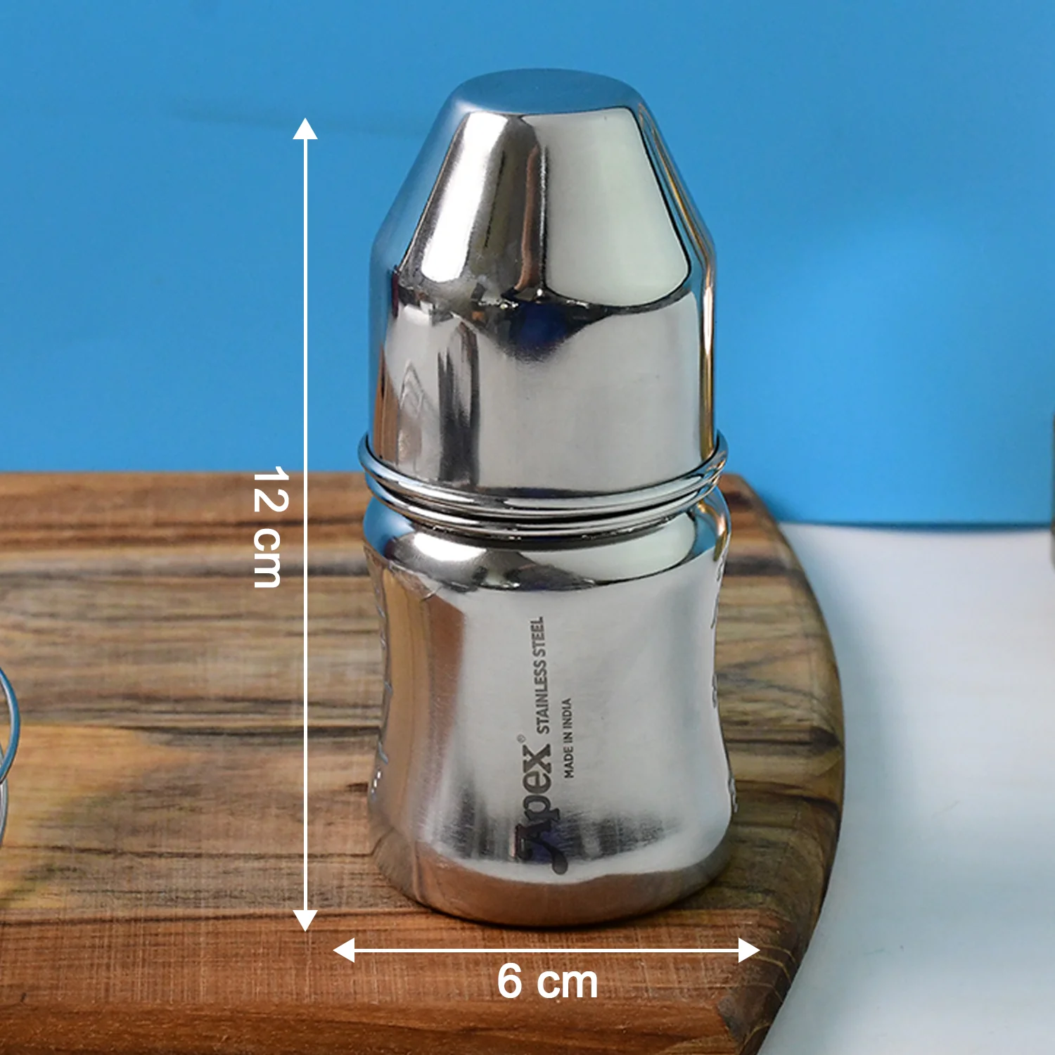 Apex Premium Stainless Steel Baby Feeding Bottle (125 ML / 1 Pc) - Image 6