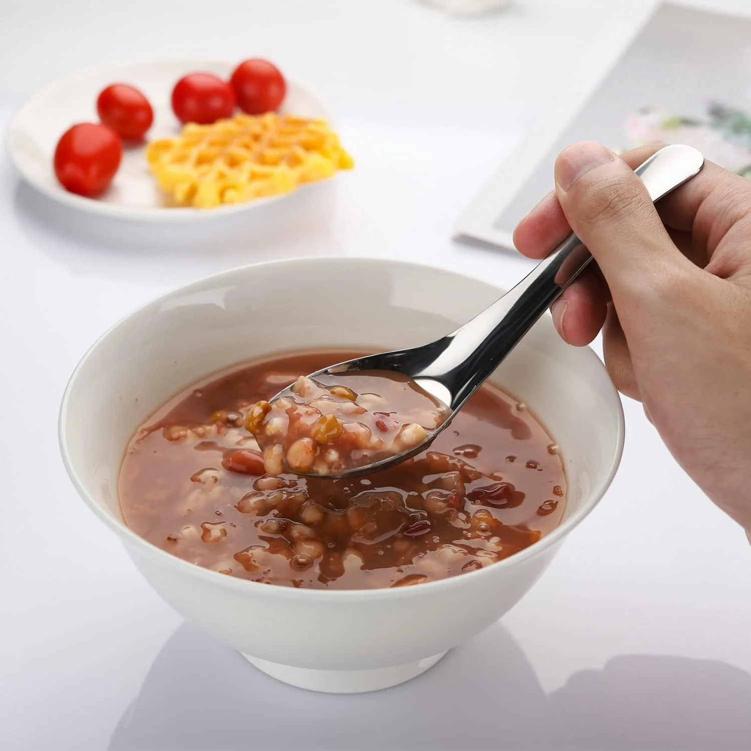 Apex Premium Stainless Steel Soup Spoon Set – 6 Pieces - Image 6