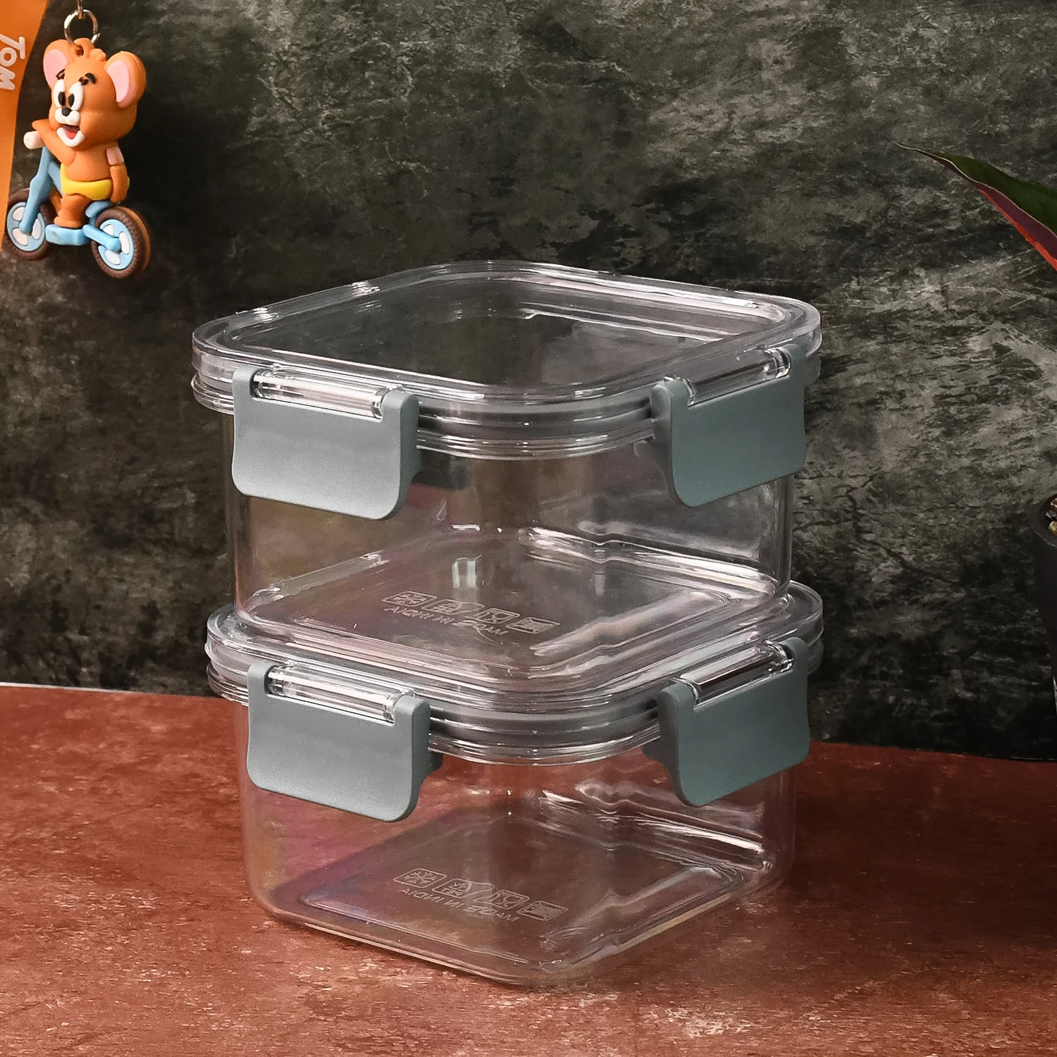 Apex Press N’ Lock Airtight Food Storage Container Set (2Pc/450ml) Approx - Image 6