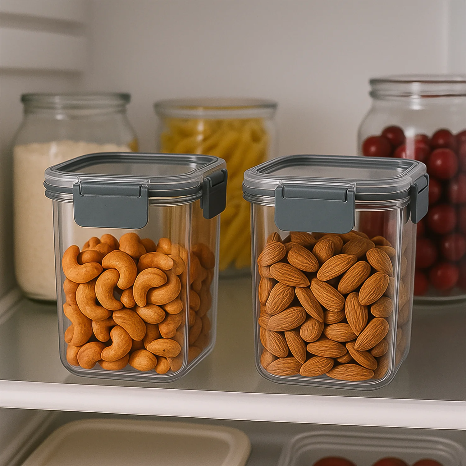 Apex Press N’ Lock Airtight Food Storage Container Set (2Pc/900ml) Approx - Image 6