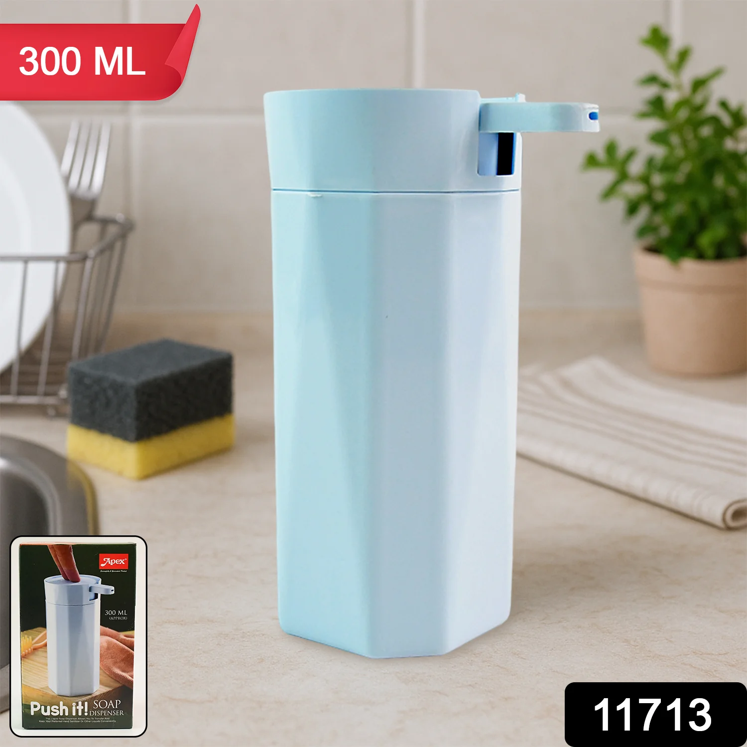 Apex Push It Soap Dispenser Approx 300ml (1 Pc) - Image 2