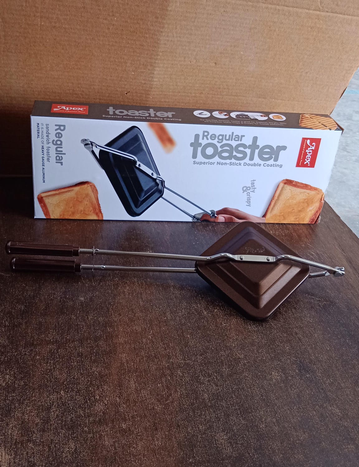 Apex Regular Non-Stick Flame-Based Sandwich Toaster - Image 9