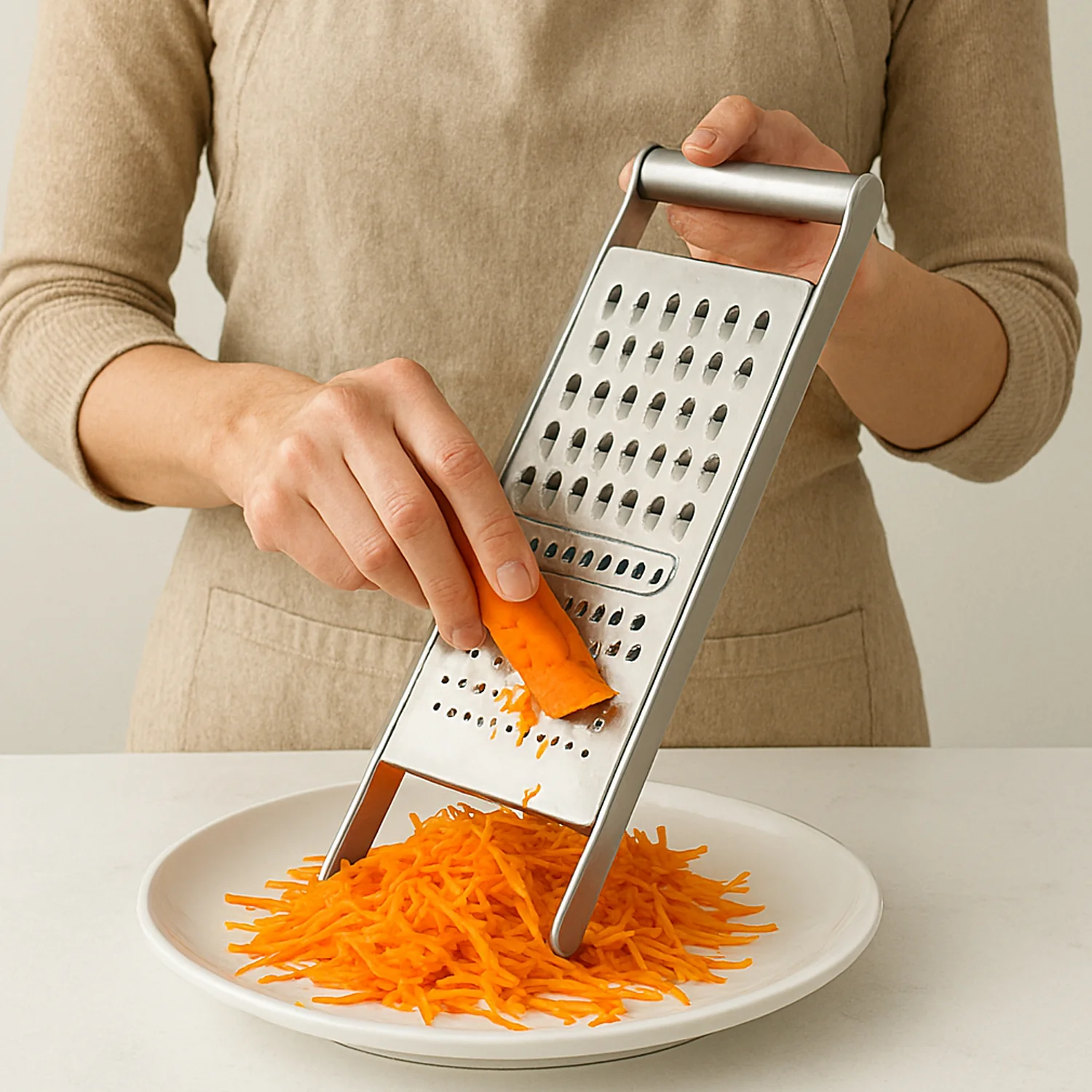 Apex Stainless Steel Grater & Slicer (3 in 1) - Image 4