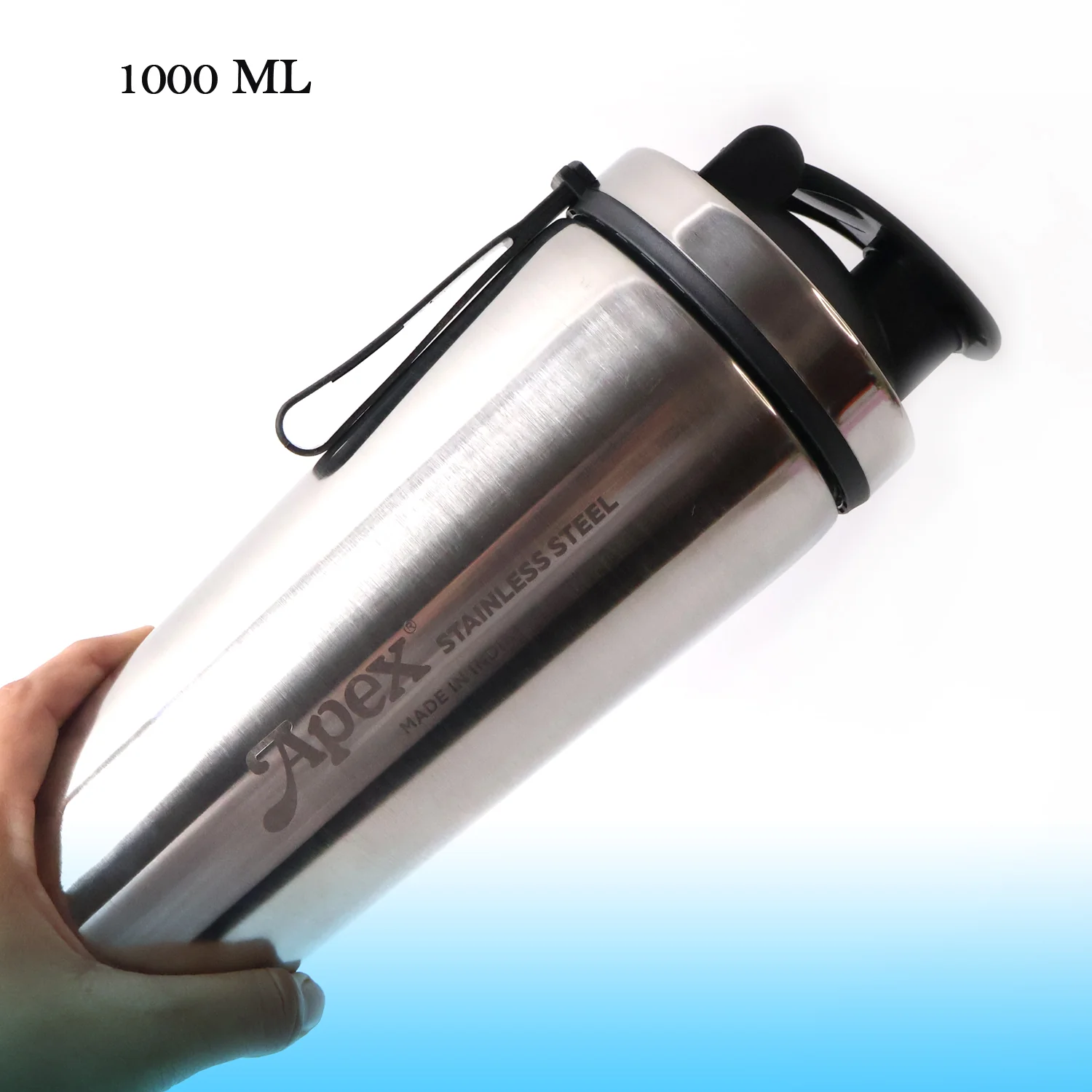 Apex Stainless Steel Gym Shaker Bottle and Spring (1000ML / 1 Pc) - Image 4