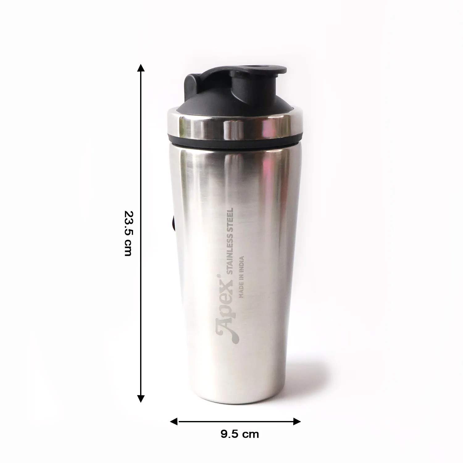 Apex Stainless Steel Gym Shaker Bottle and Spring (1000ML / 1 Pc) - Image 7