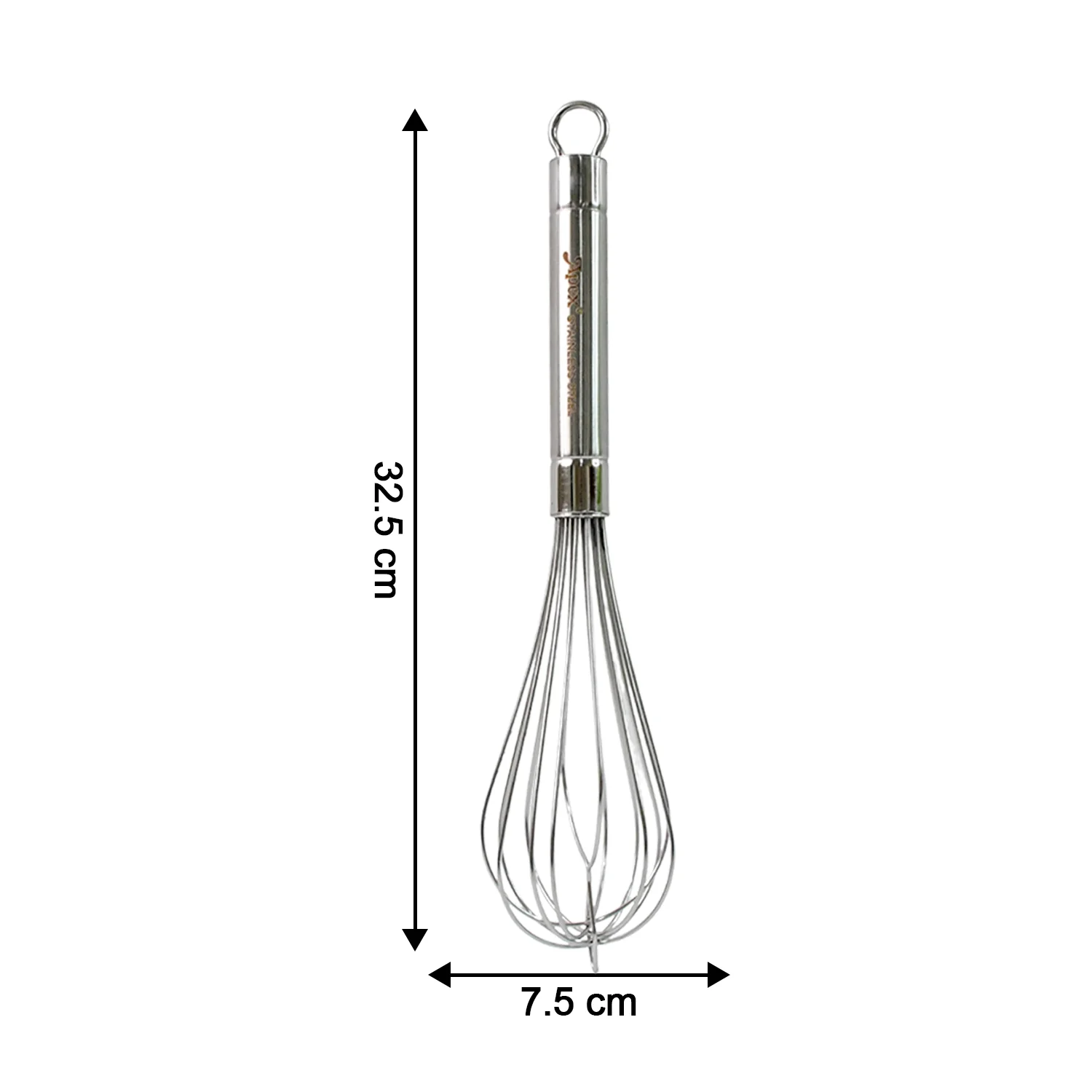 Apex Stainless Steel Large Hand Whisk (1 Pc) - Image 4