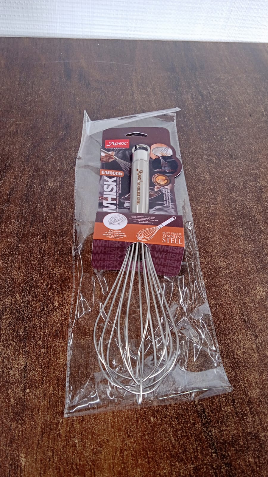 Apex Stainless Steel Medium Hand Whisk (1 Pc) - Image 8