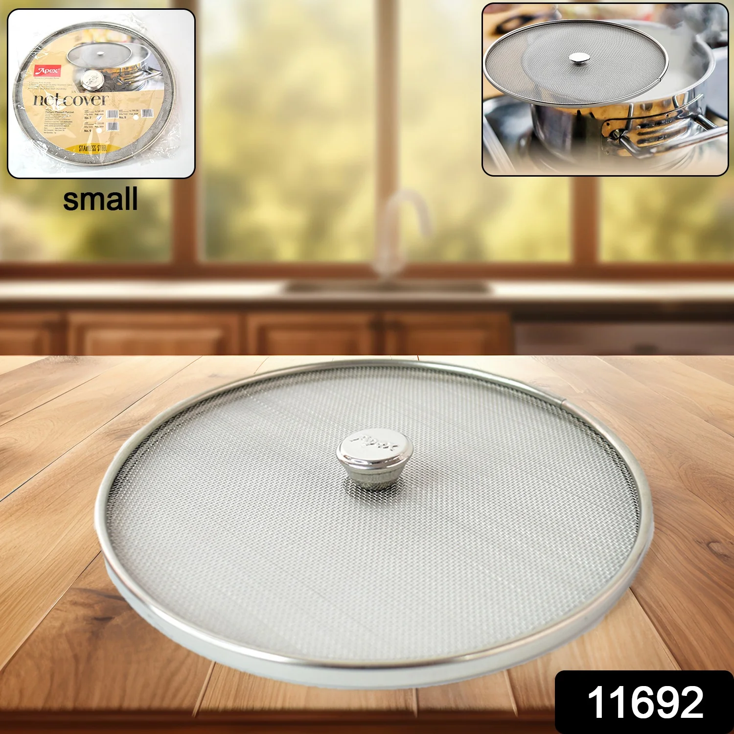 Apex Stainless Steel Mesh Net Cover for Cooking (1 Pc) - Image 2