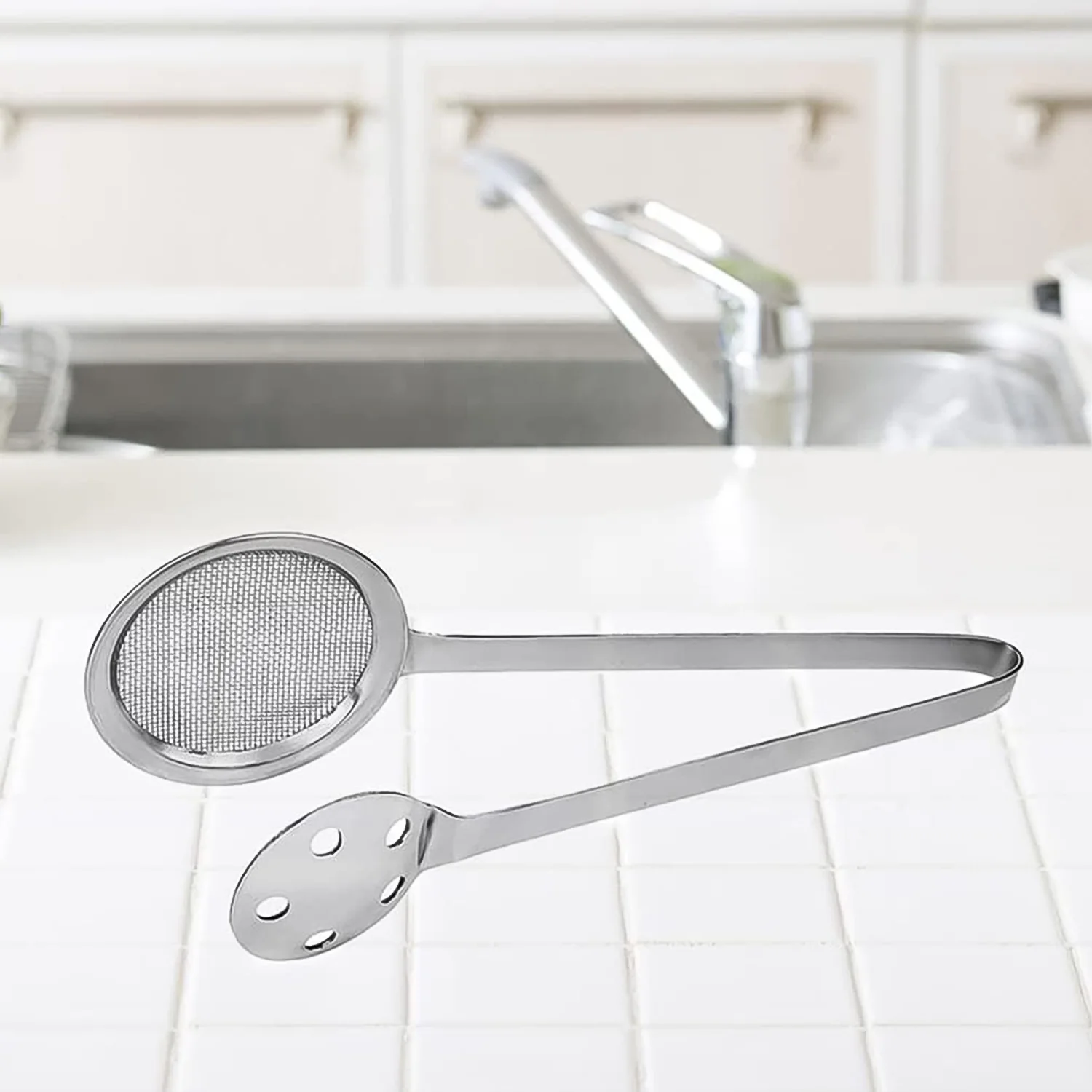 Apex Stainless Steel Skimmer Serving Tong - Image 6