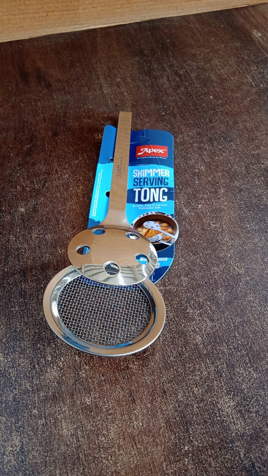 Apex Stainless Steel Skimmer Serving Tong - Image 7