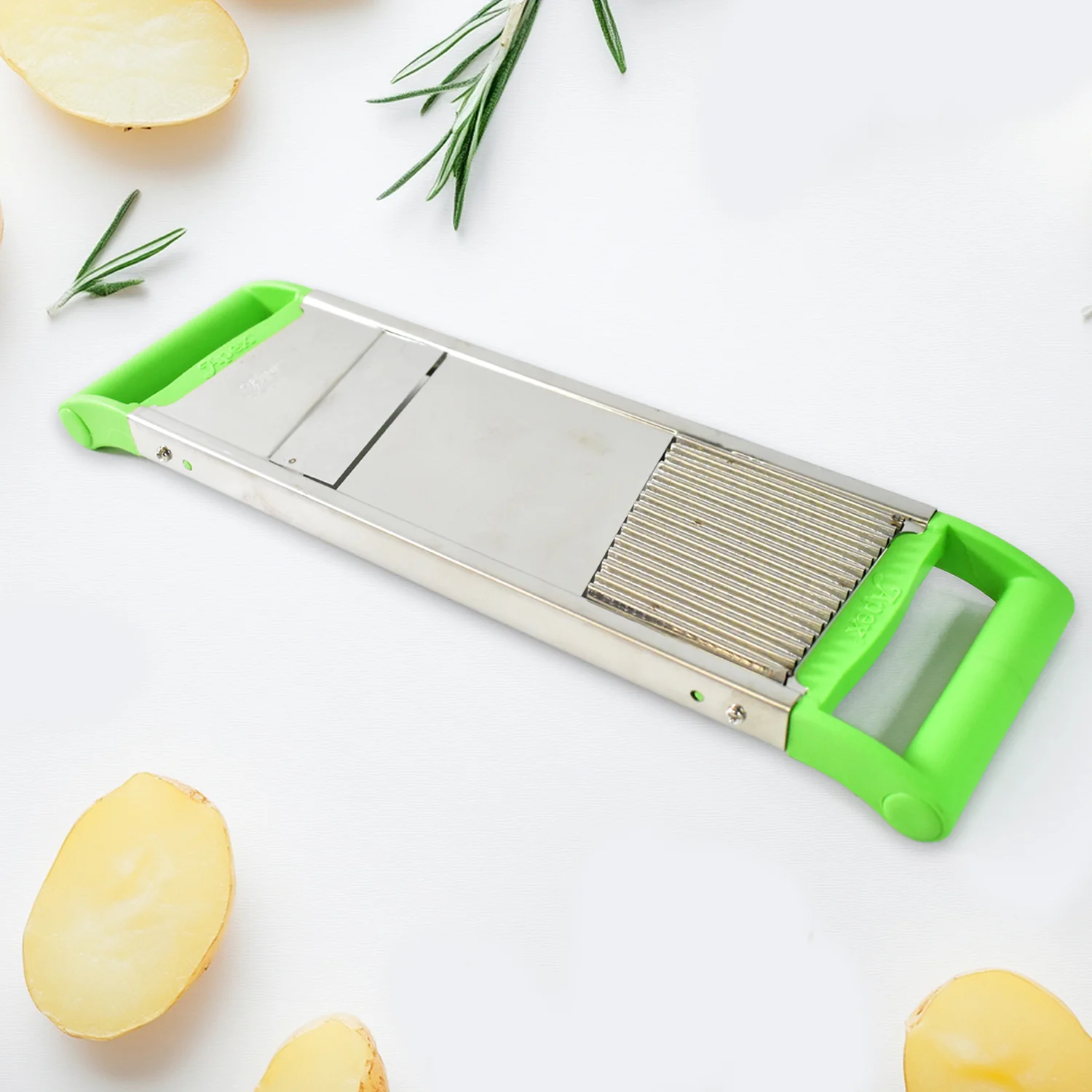 Apex Stainless Steel Vegetable Slicer (2-in-1) - Image 4