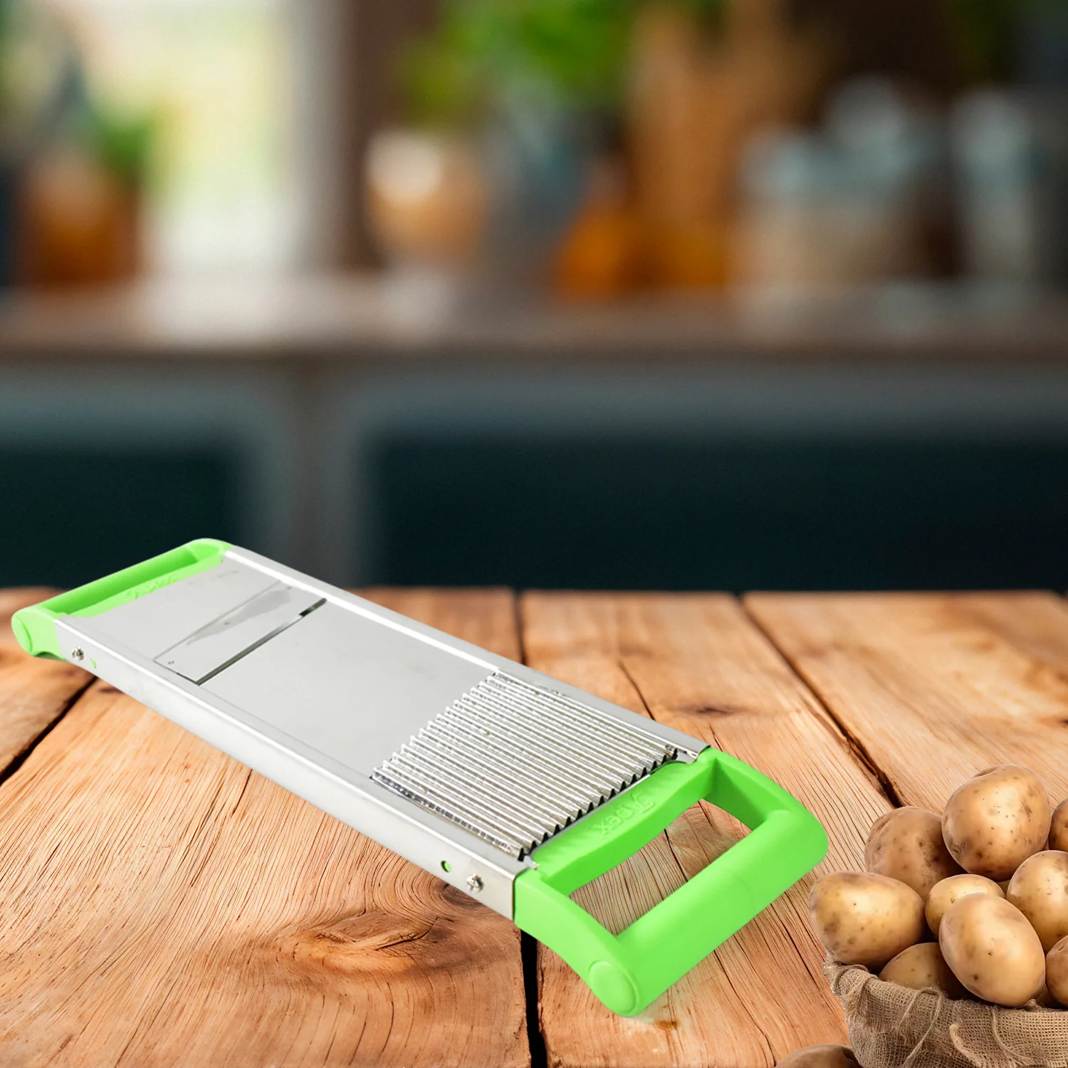 Apex Stainless Steel Vegetable Slicer (2-in-1) - Image 7