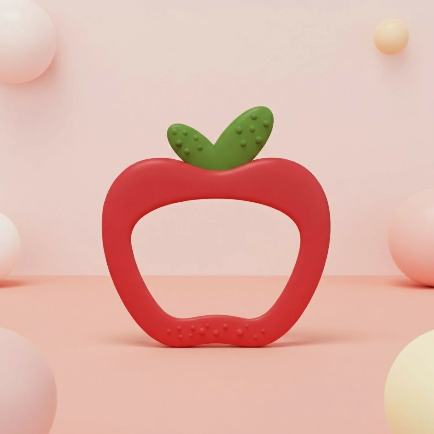 Apple shaped silicone baby teether - Image 2