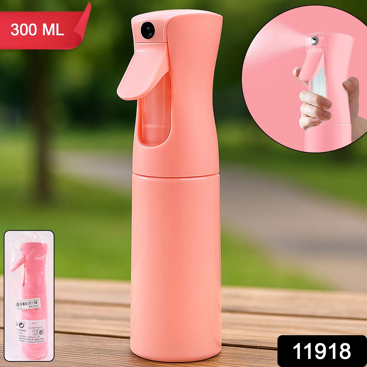 Approx 300ml Continuous Mist Spray Bottle - Image 2