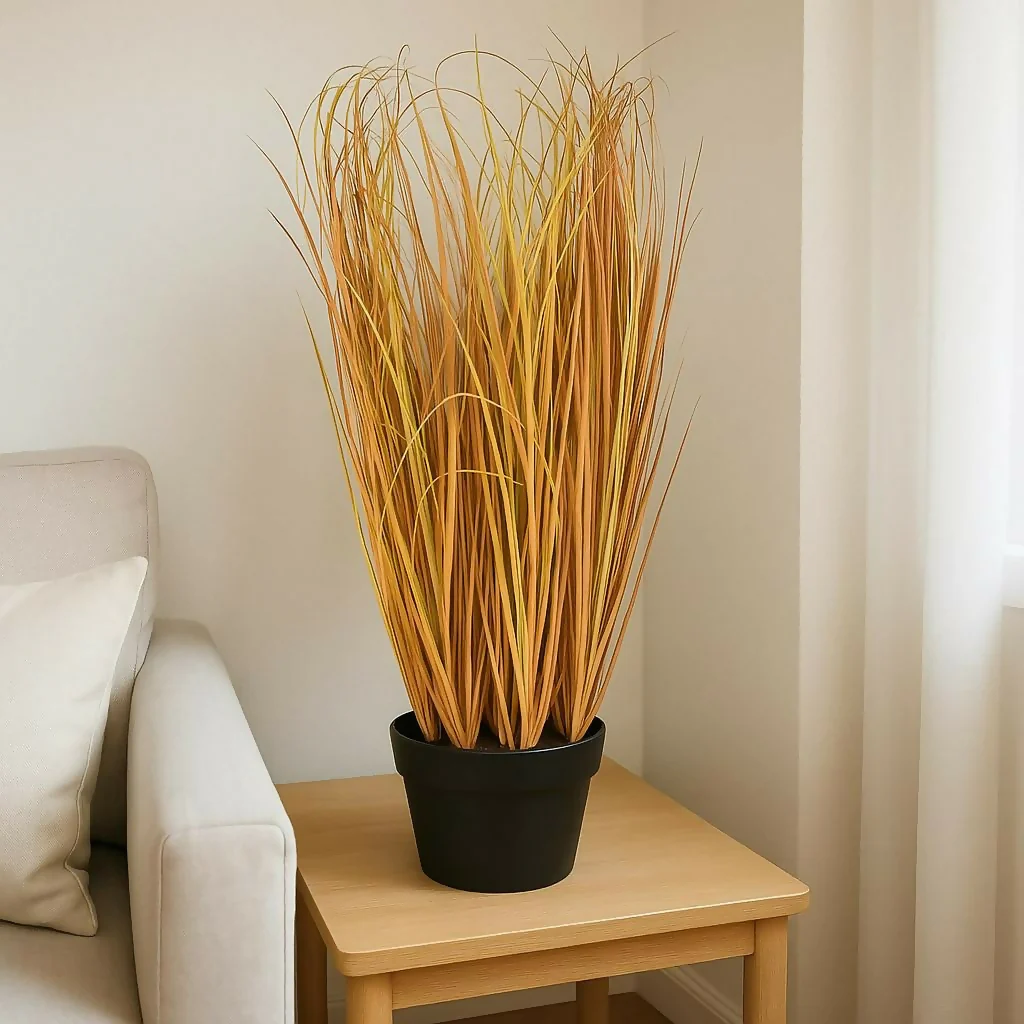 Artificial Decorative Grass Plant in Pot for Home & Office Décor