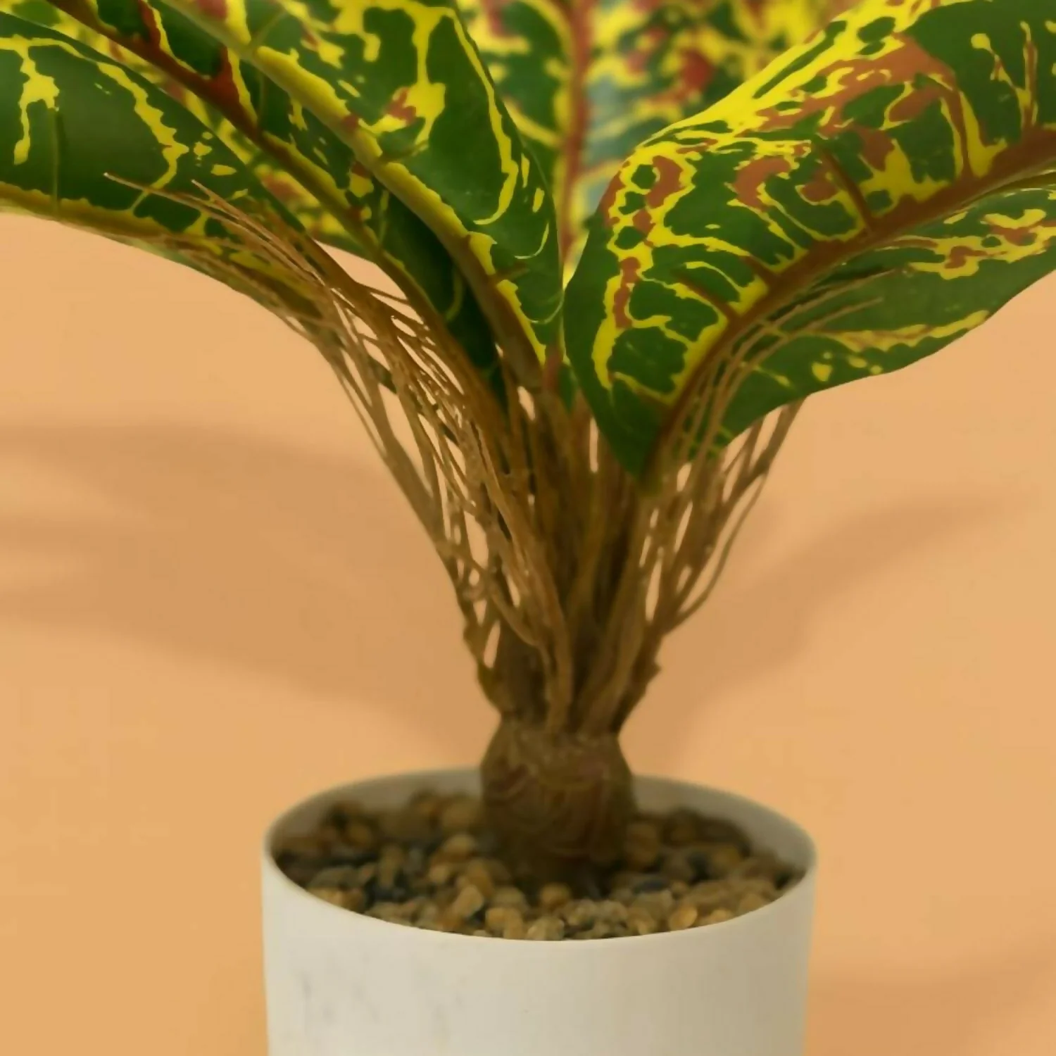 Artificial Decorative Leaf Plant with Pot for Home & Office Table Décor - Image 4