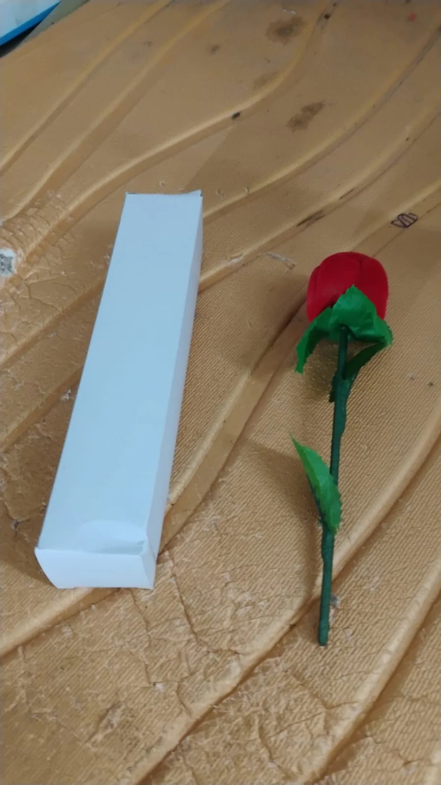 Artificial Rose Flower Shaped Jewelry Ring Box (1 Pc) - Image 7