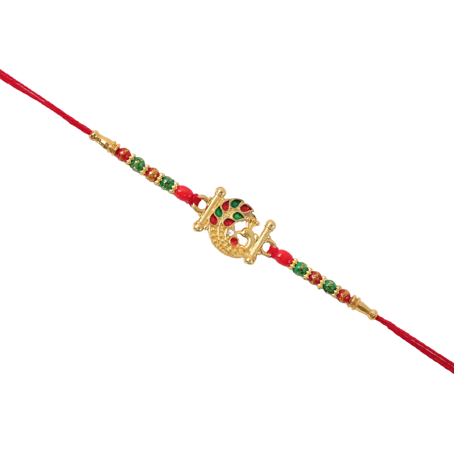 Artistic Peacock Pattern Designer Rakhi (1 Pc) - Image 6